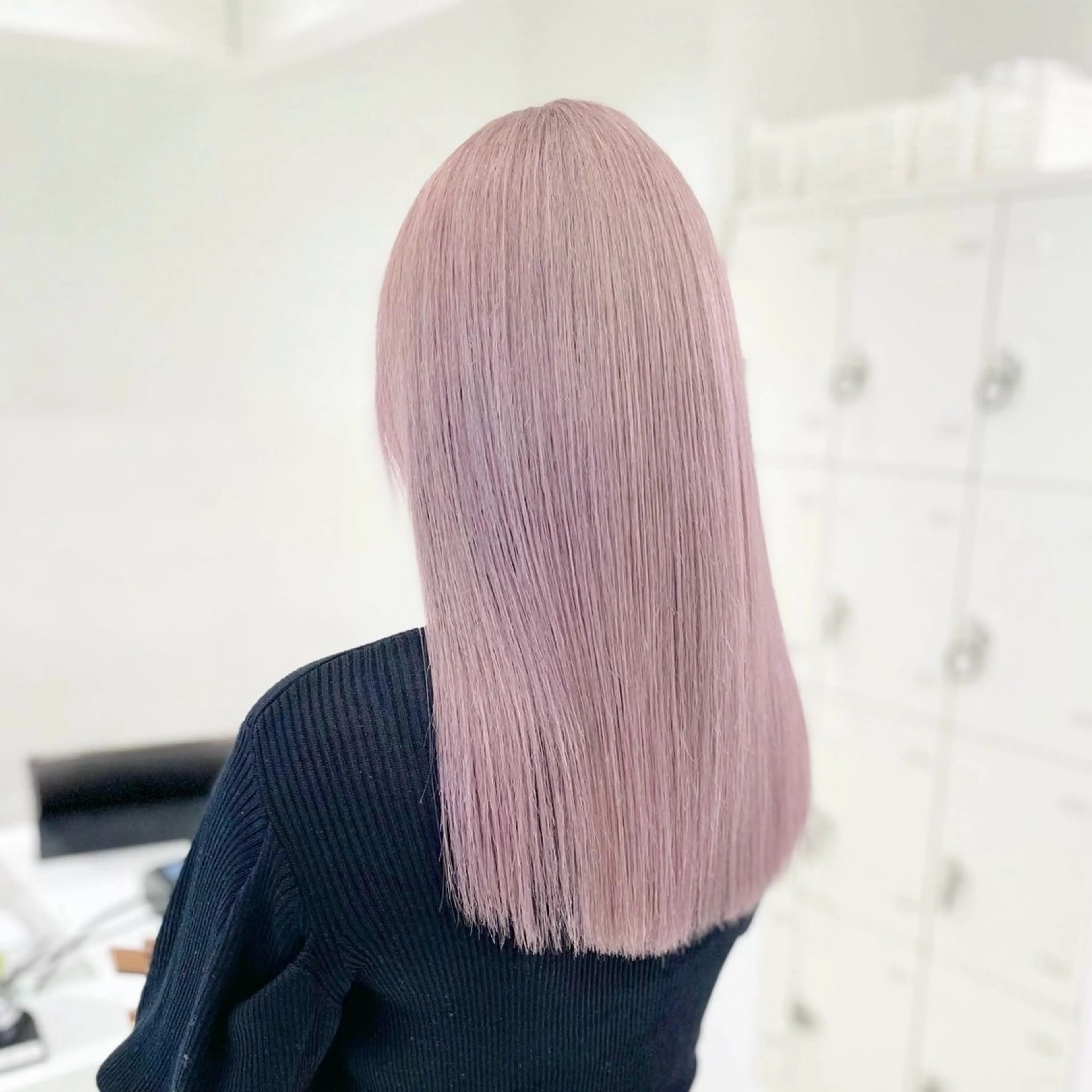 ロング カラー ハイトーン/韓国 レイヤー/るか🎀のヘアスタイル