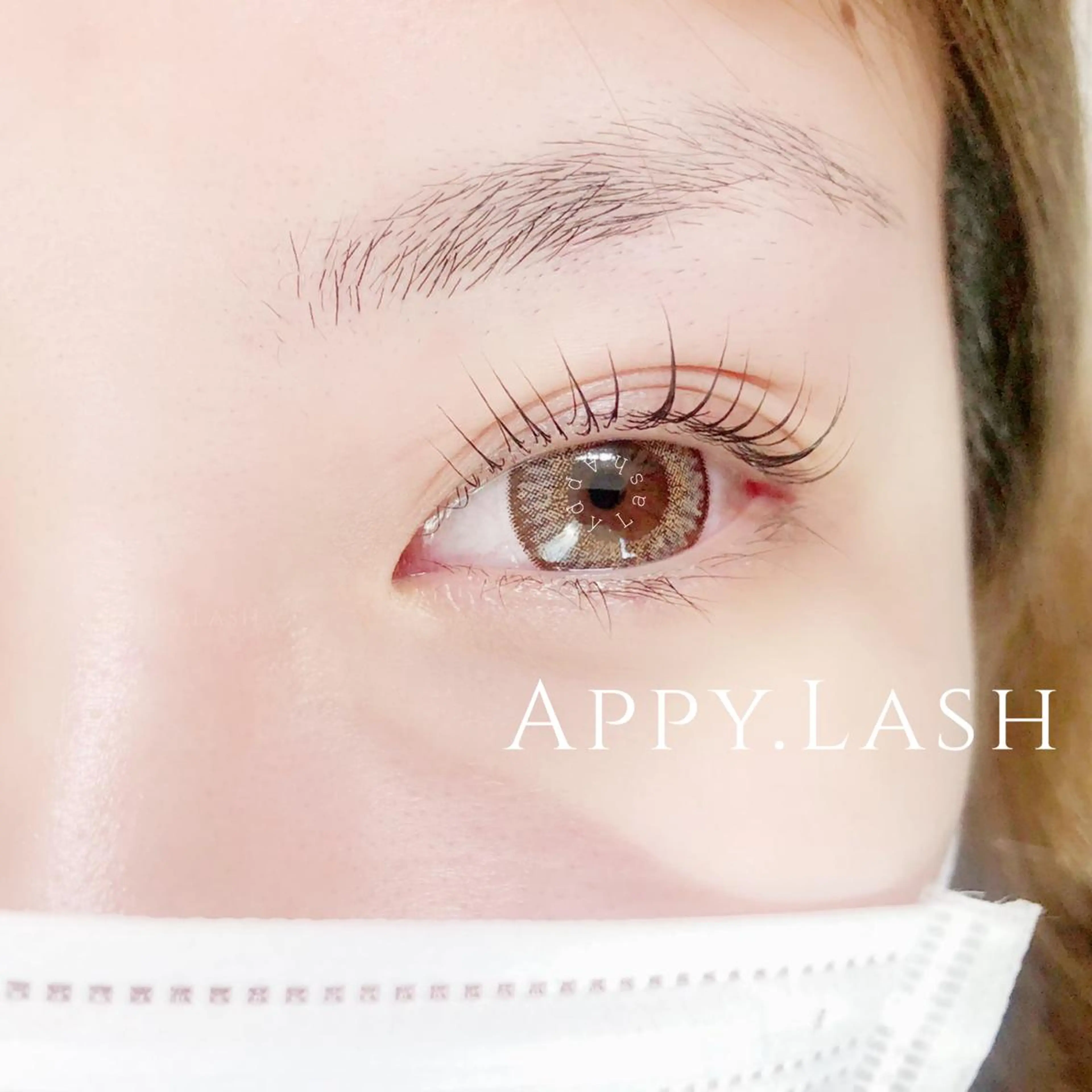 マツエク・マツパ フラットラッシュ パリジェンヌラッシュリフト まつげパーマ 一重×まつ毛パーマ まつげと眉の専門店 Appy.Lashのマツエク・マツパデザイン