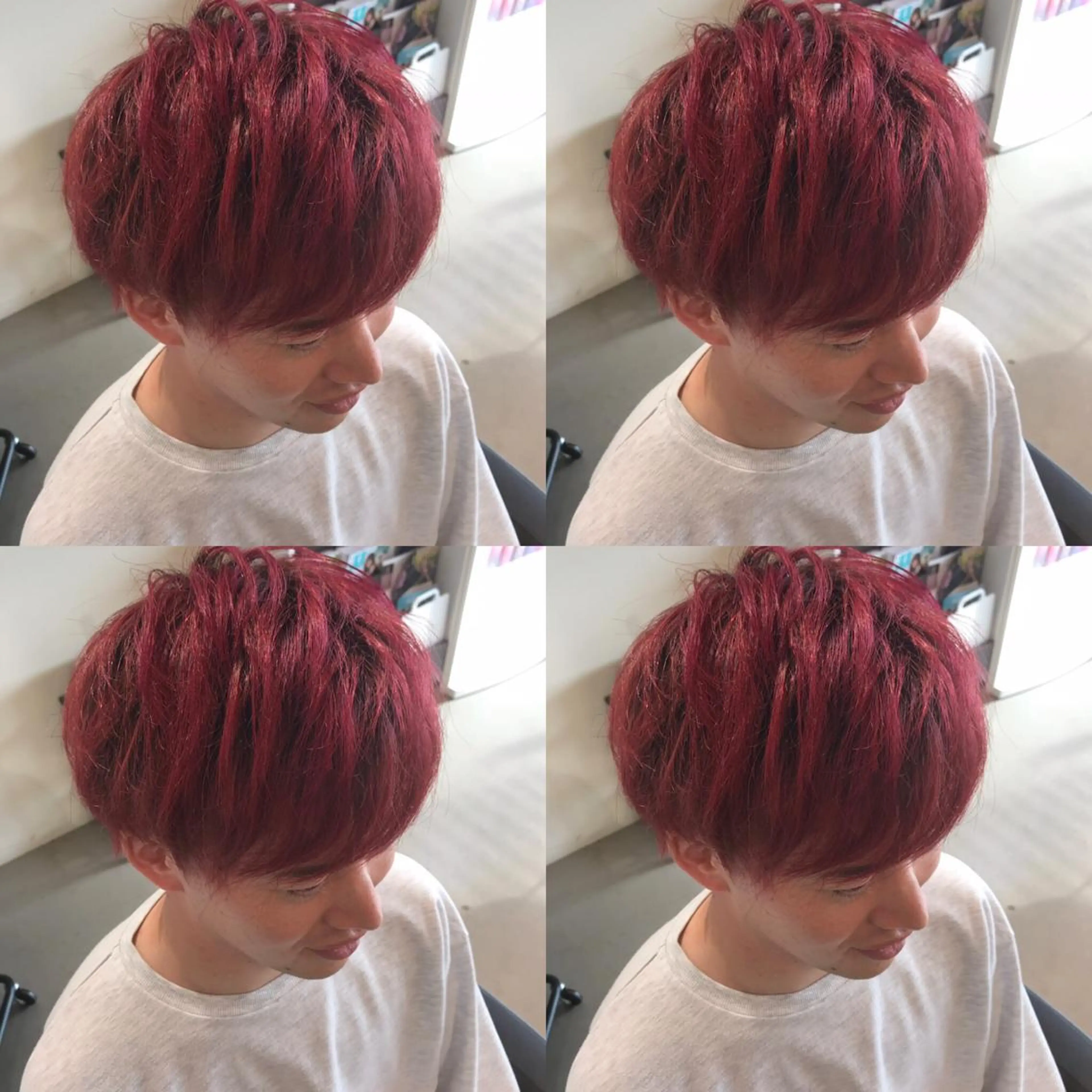 ショート カラー メンズ ヘアカラー 大久保 隆蔵のヘアスタイル