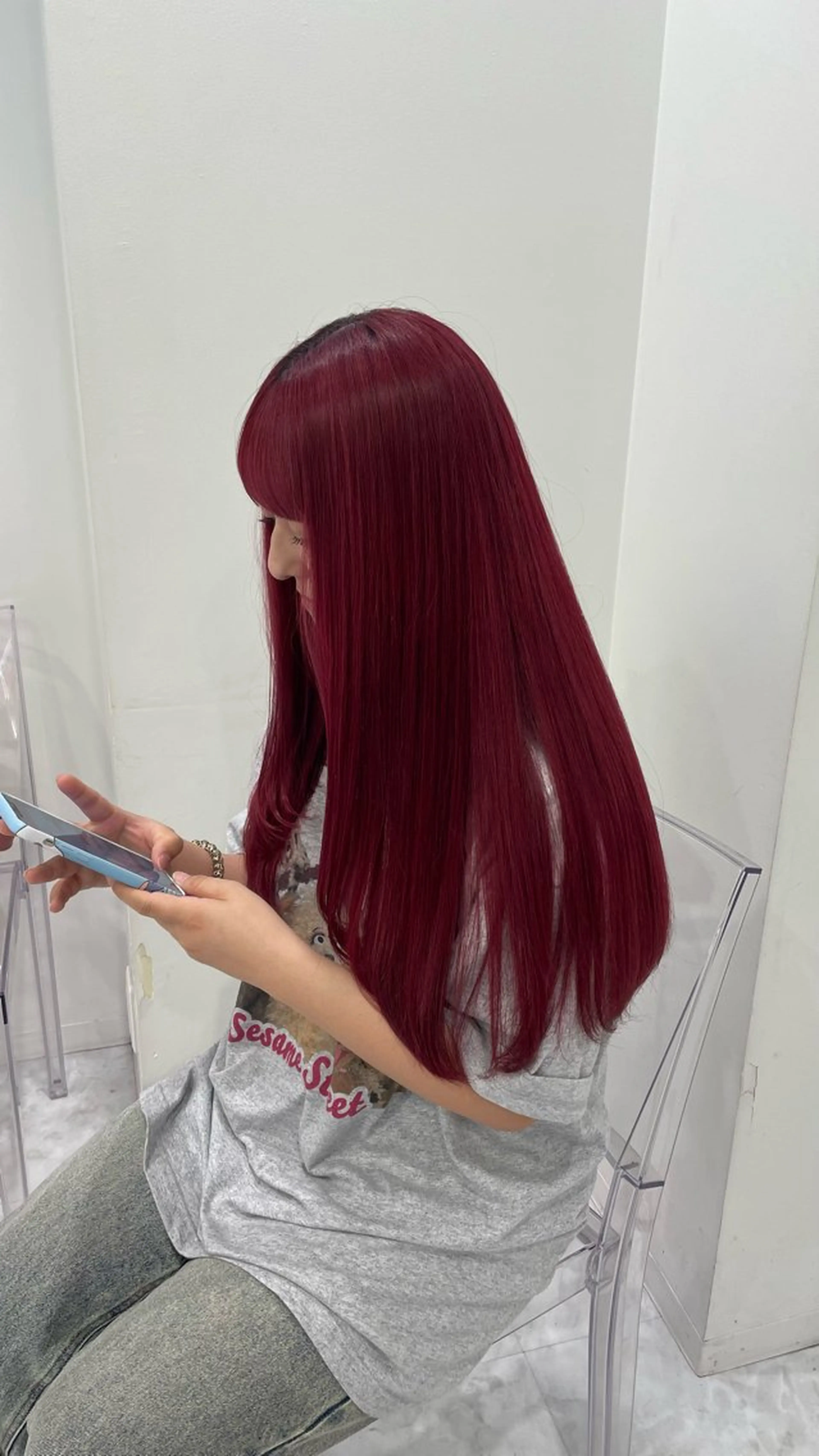 ロング カラー ヘアアレンジ ブリーチ ケアブリーチ ダブルカラー トリートメント ❣️ブリーチなし暖色 ayu❣️のヘアスタイル