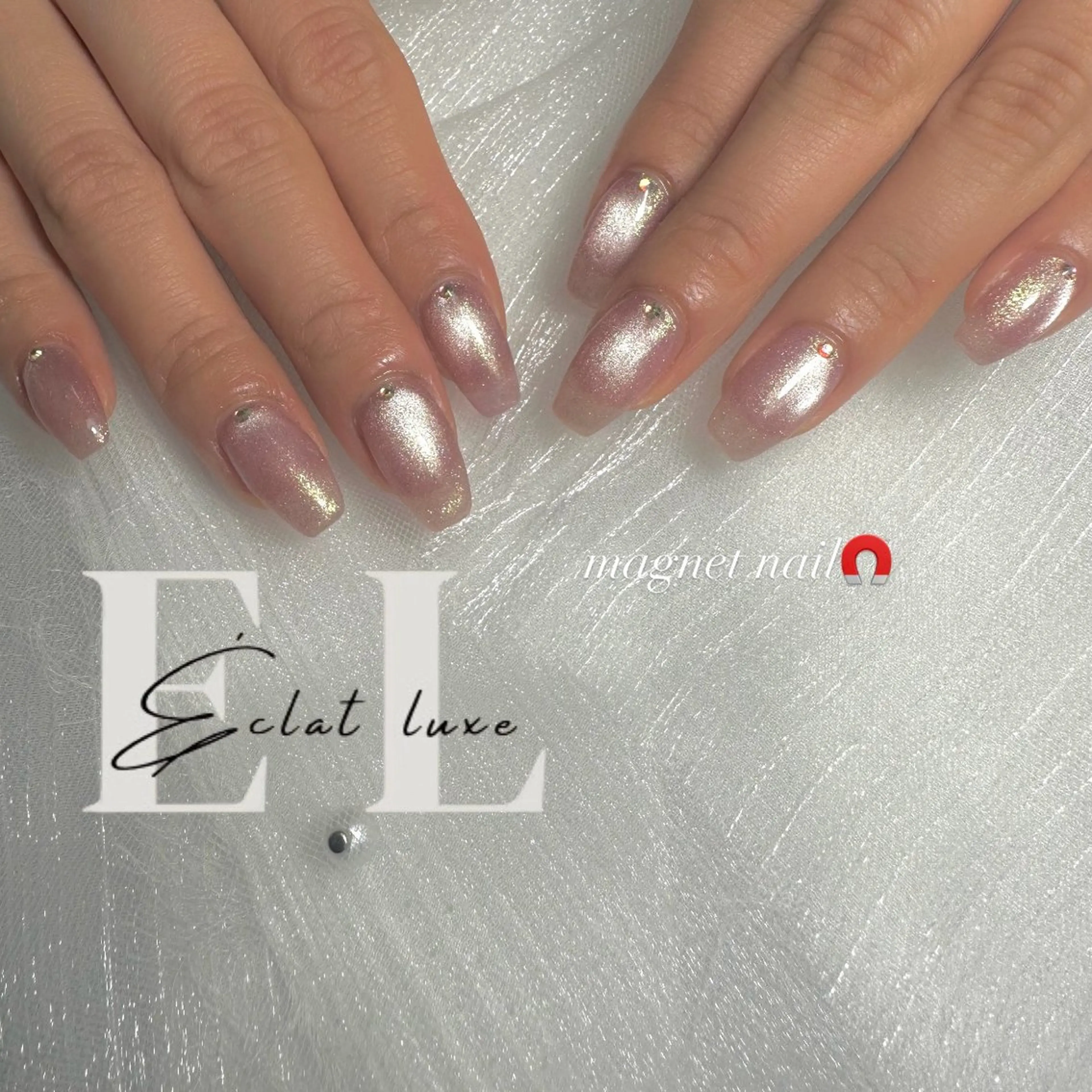 ネイル 韓国ネイル マグネットネイル ニュアンスネイル オフィスネイル ワンホンネイル 倉石 百恵のネイルデザイン