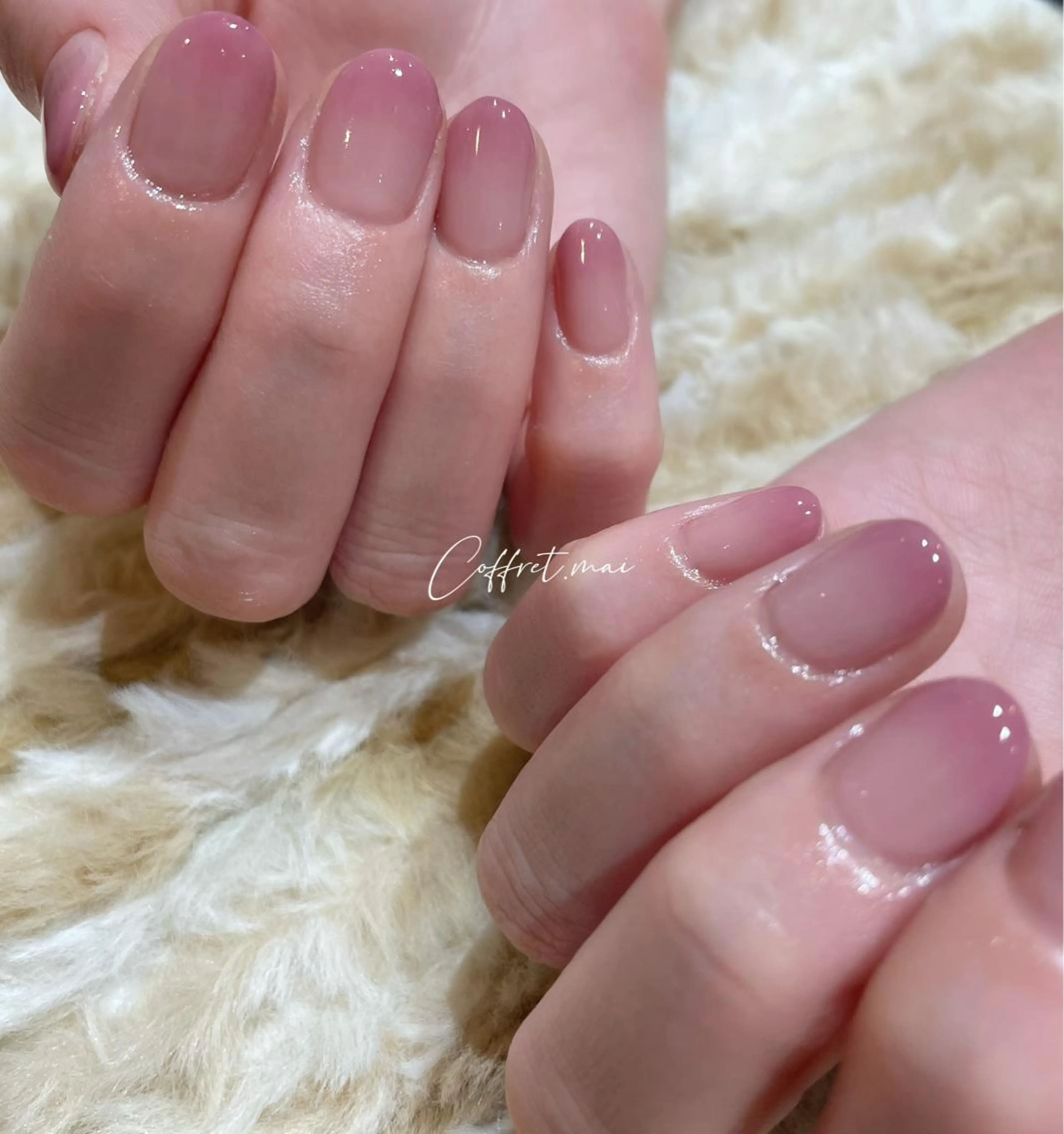 ネイル ピンク ピンクベージュ WOLTOKYO池袋 💕maiのネイルデザイン