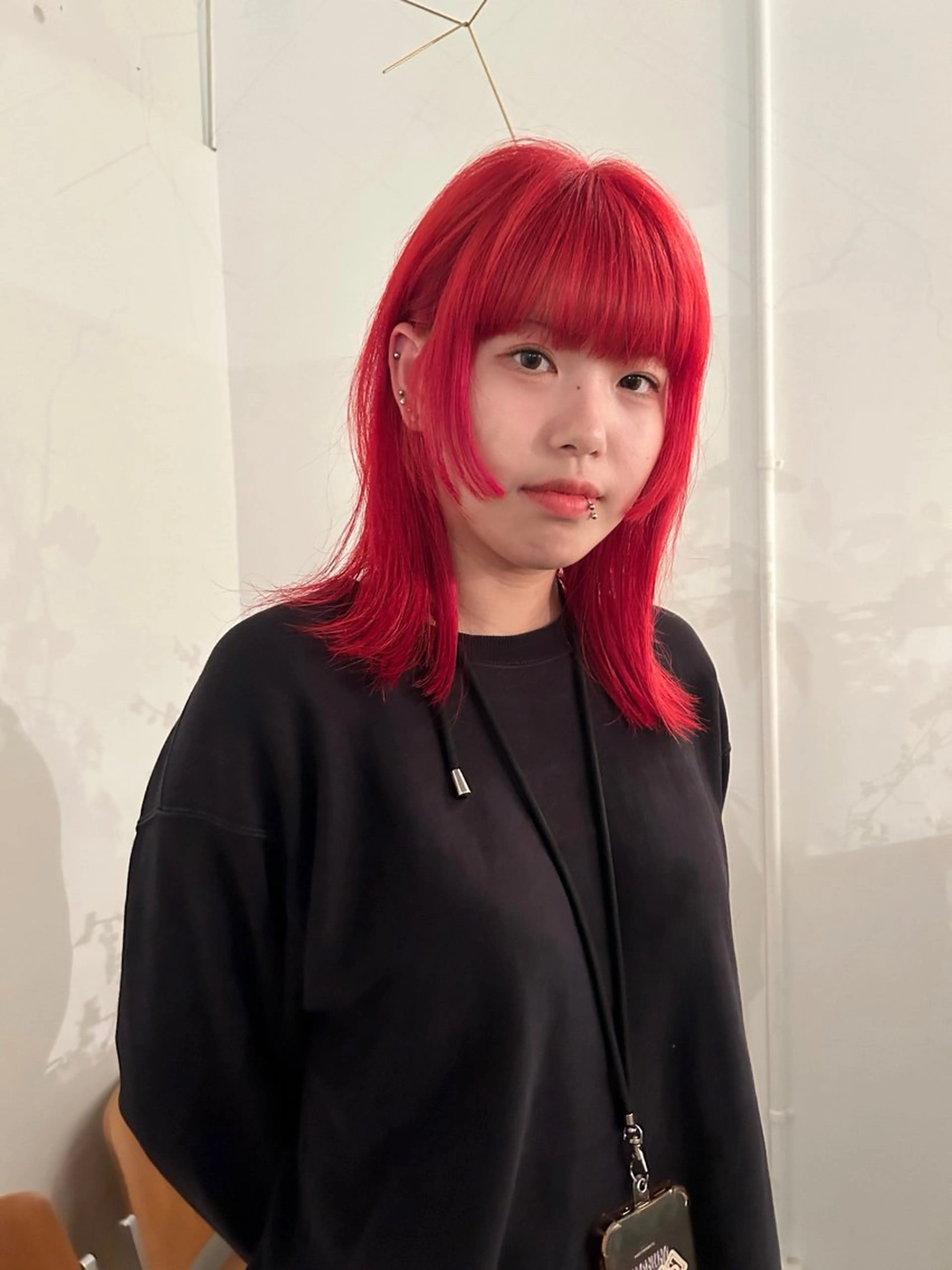 セミロング 顔周りカット Terve. 水野 菜々香のヘアスタイル