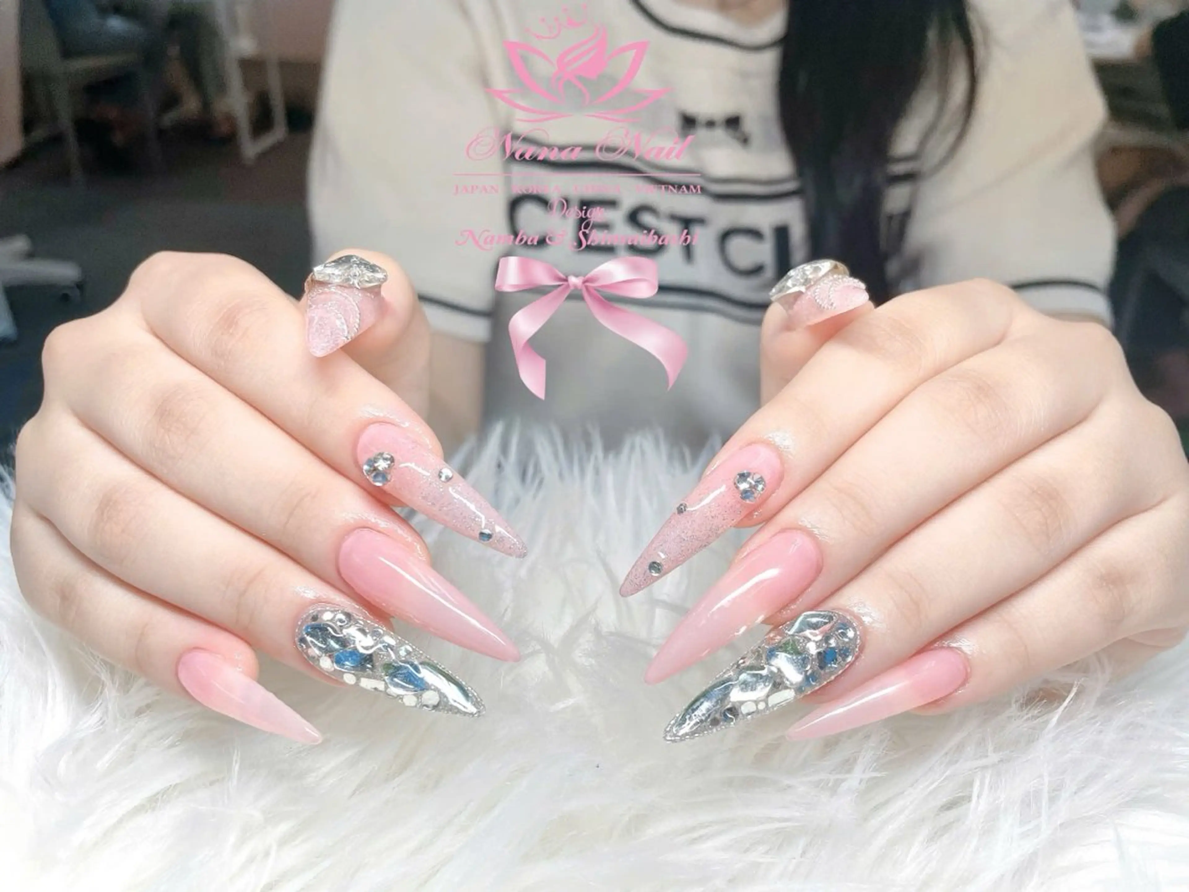 ジェル】 6本アート・ストーン・パーツつけ放題◇¥9900→¥8700オフ無料の写真