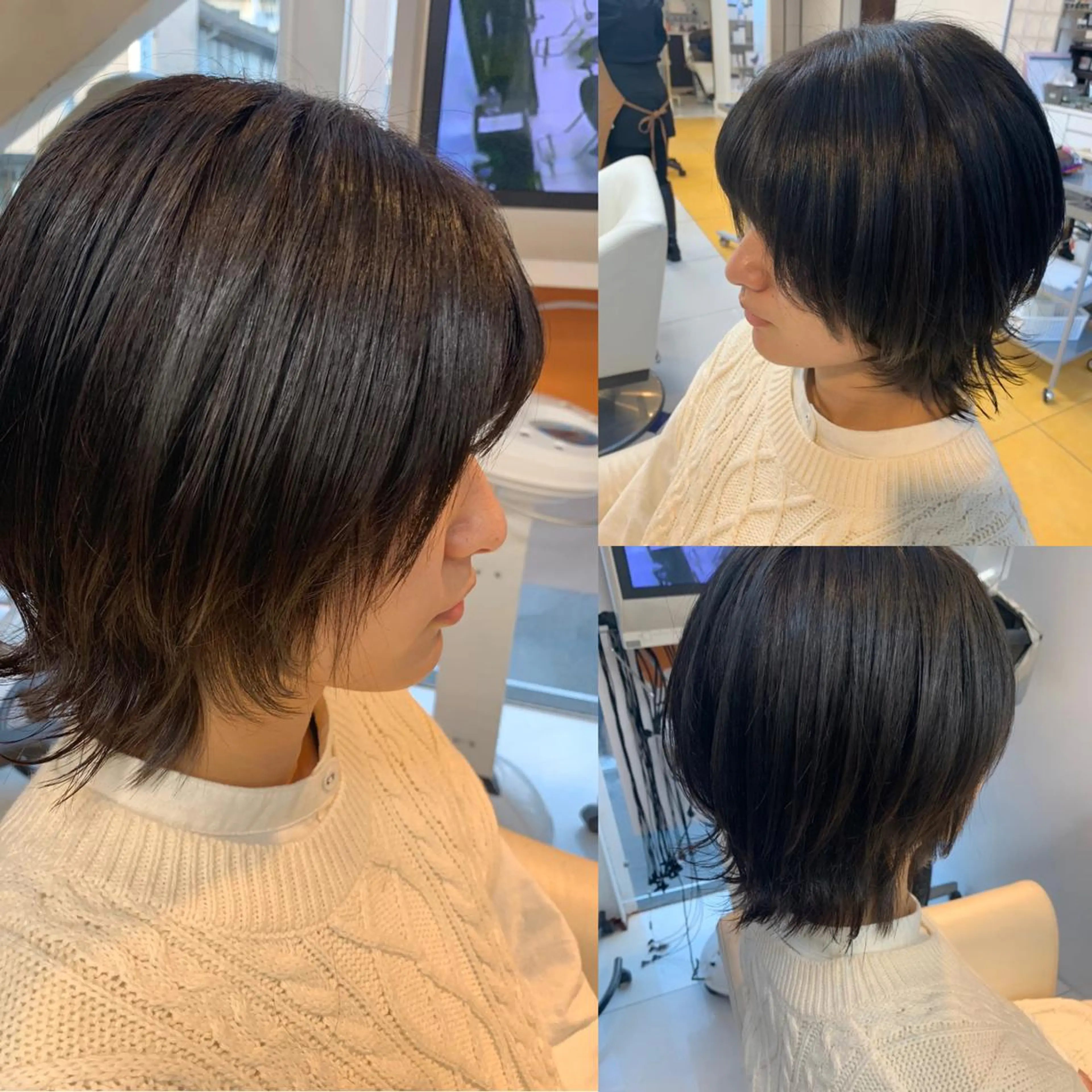 ショート カラー ウルフカット ヘアケアベースウィズ所属・柳川 玲也のヘアスタイル