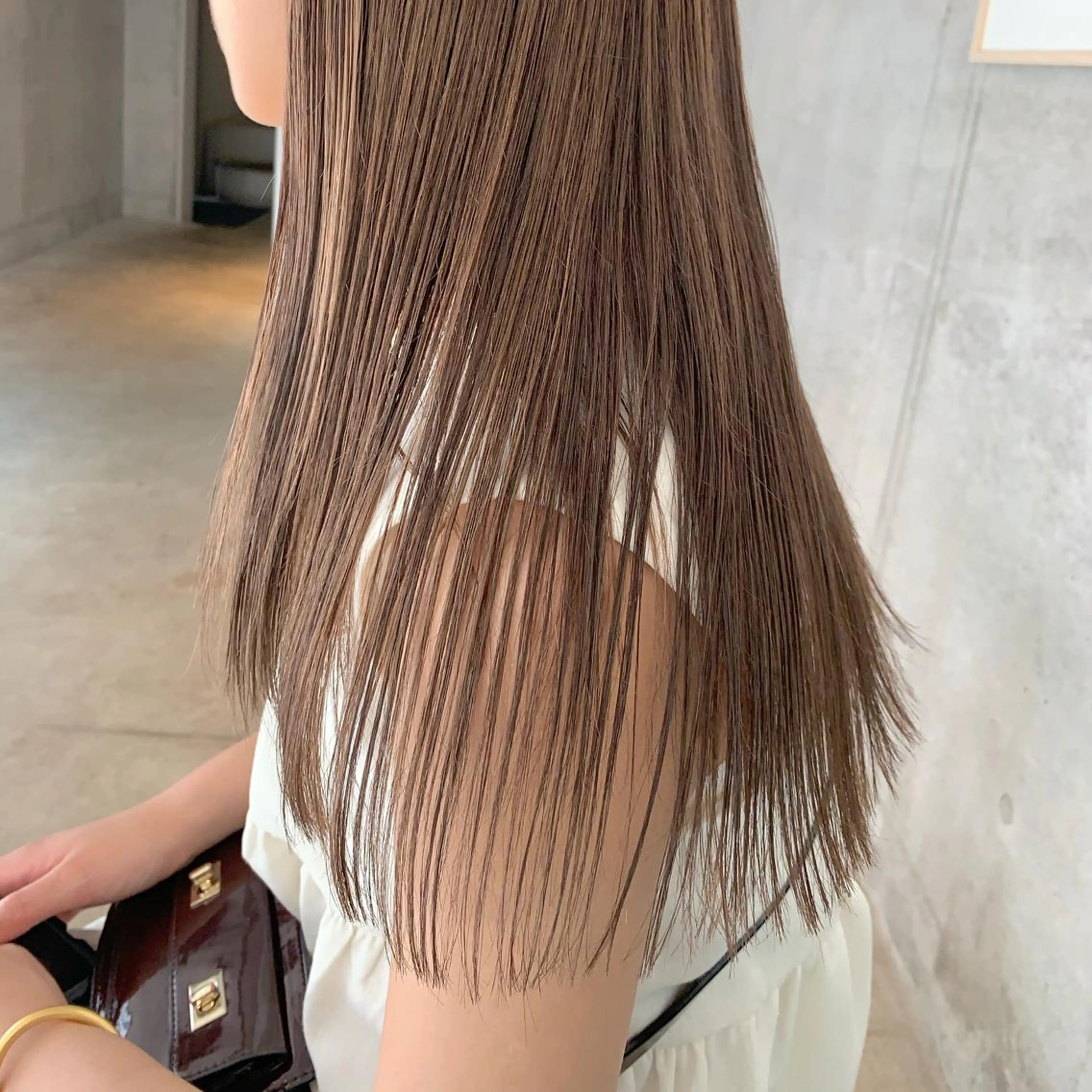 ロング go today share salon表参道Polaris所属・オリーブベージュ きょうかのヘアスタイル