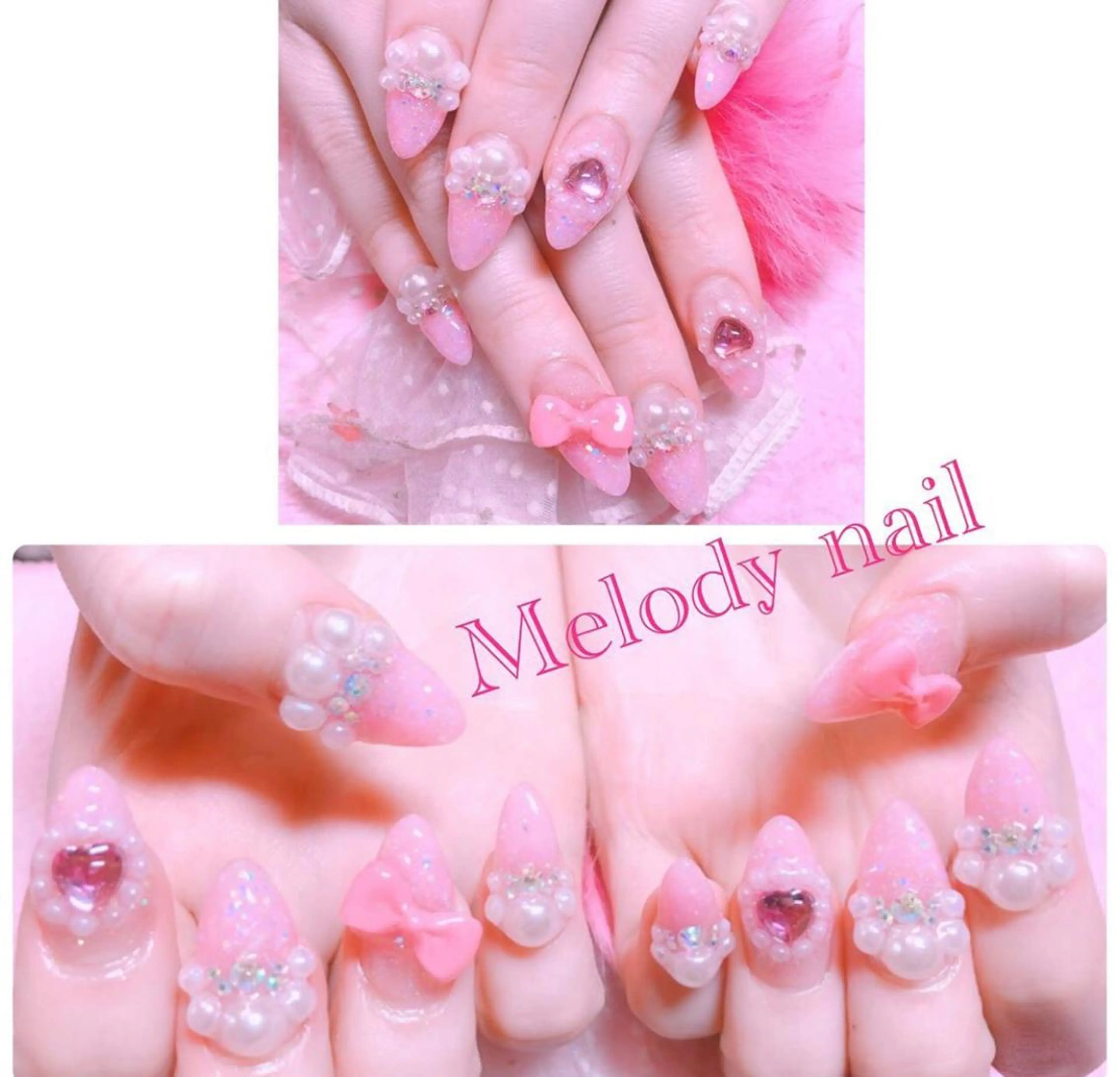 ネイル リボン Melodynail所属・Melody nailのネイルデザイン