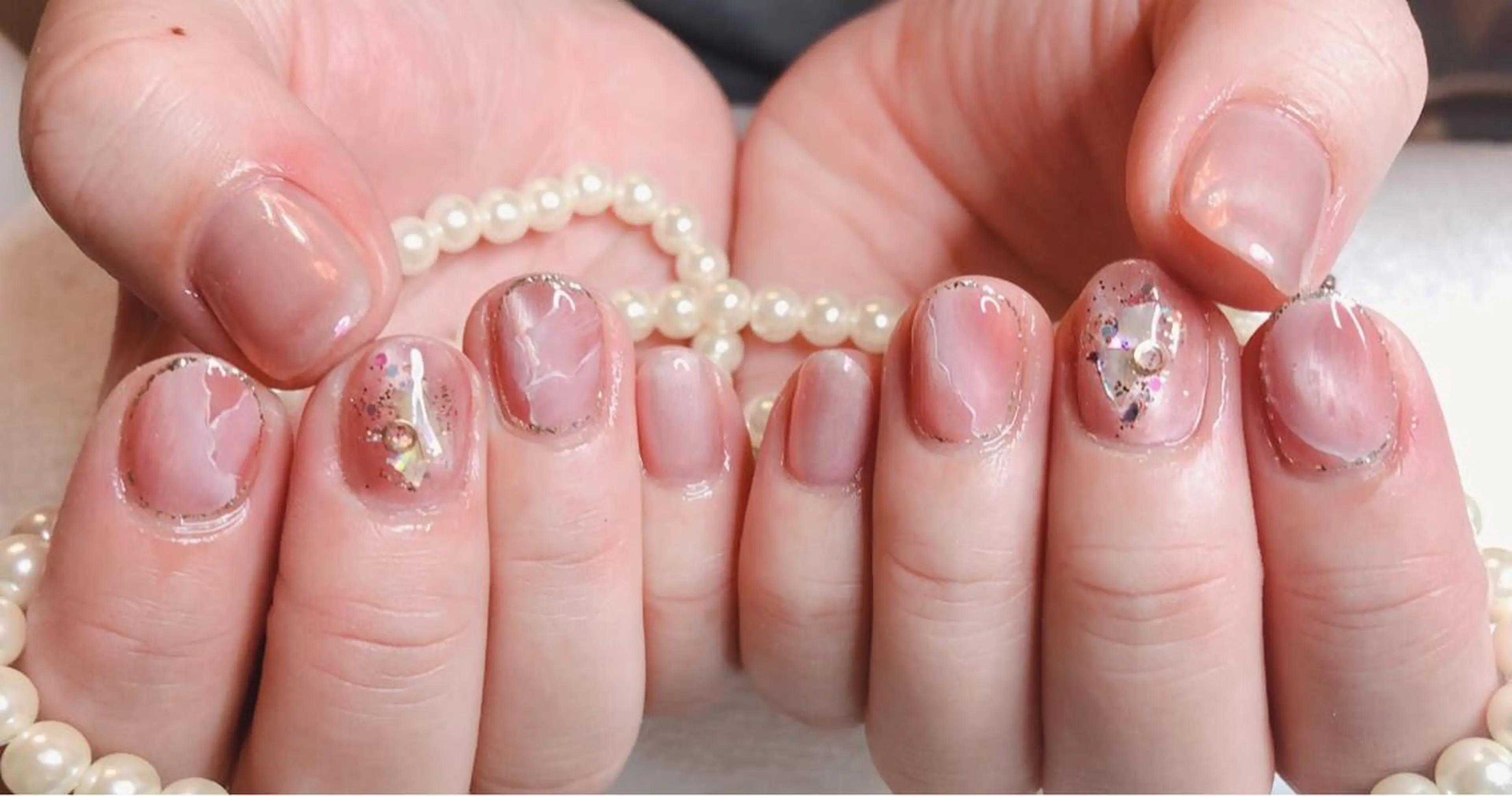 ミディアム ネイル 長さ出し専門 nynaのネイルデザイン