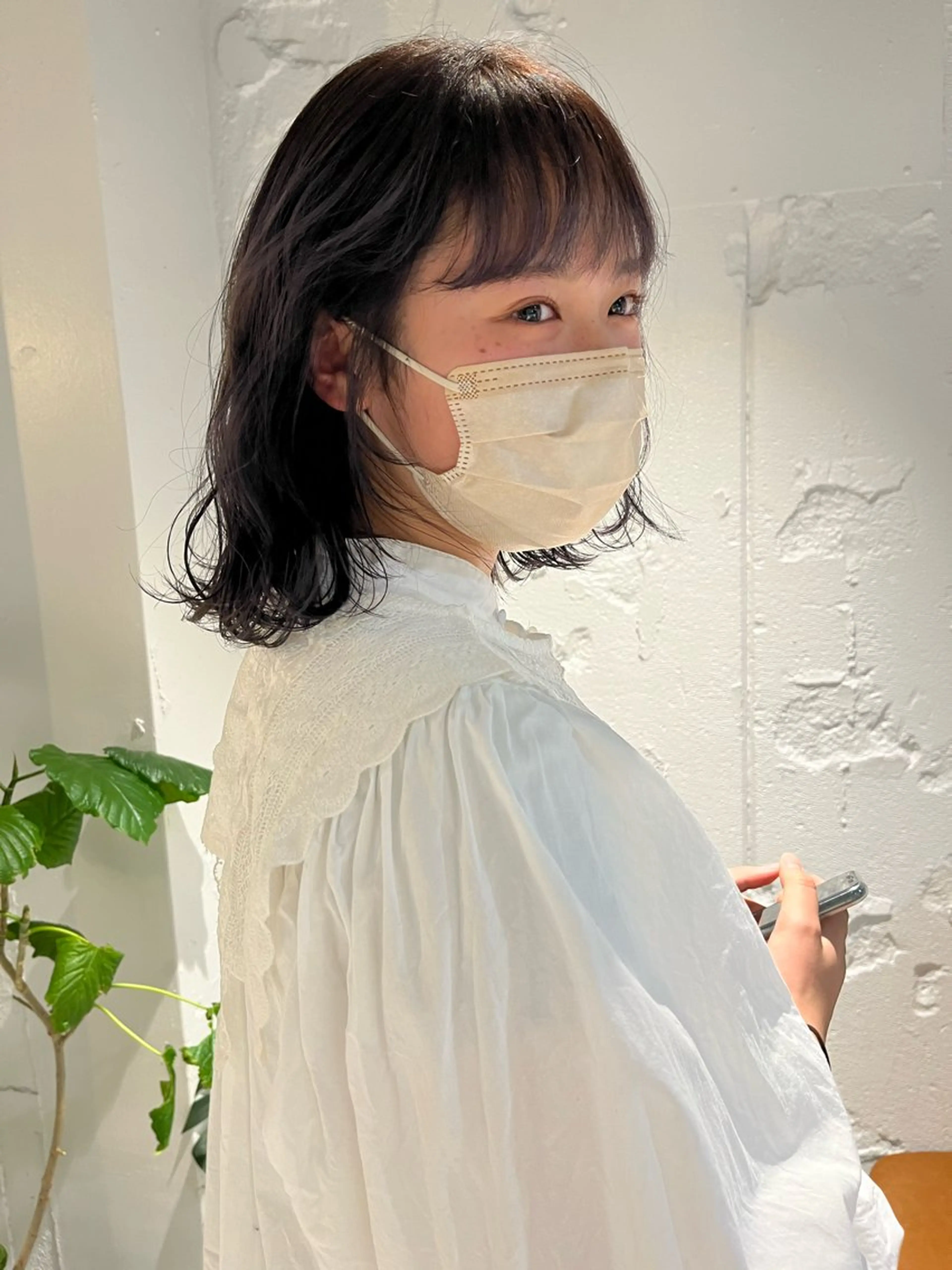 ミディアム ヘアカラー 透明感カラー♡ 岡部瑠里のヘアスタイル