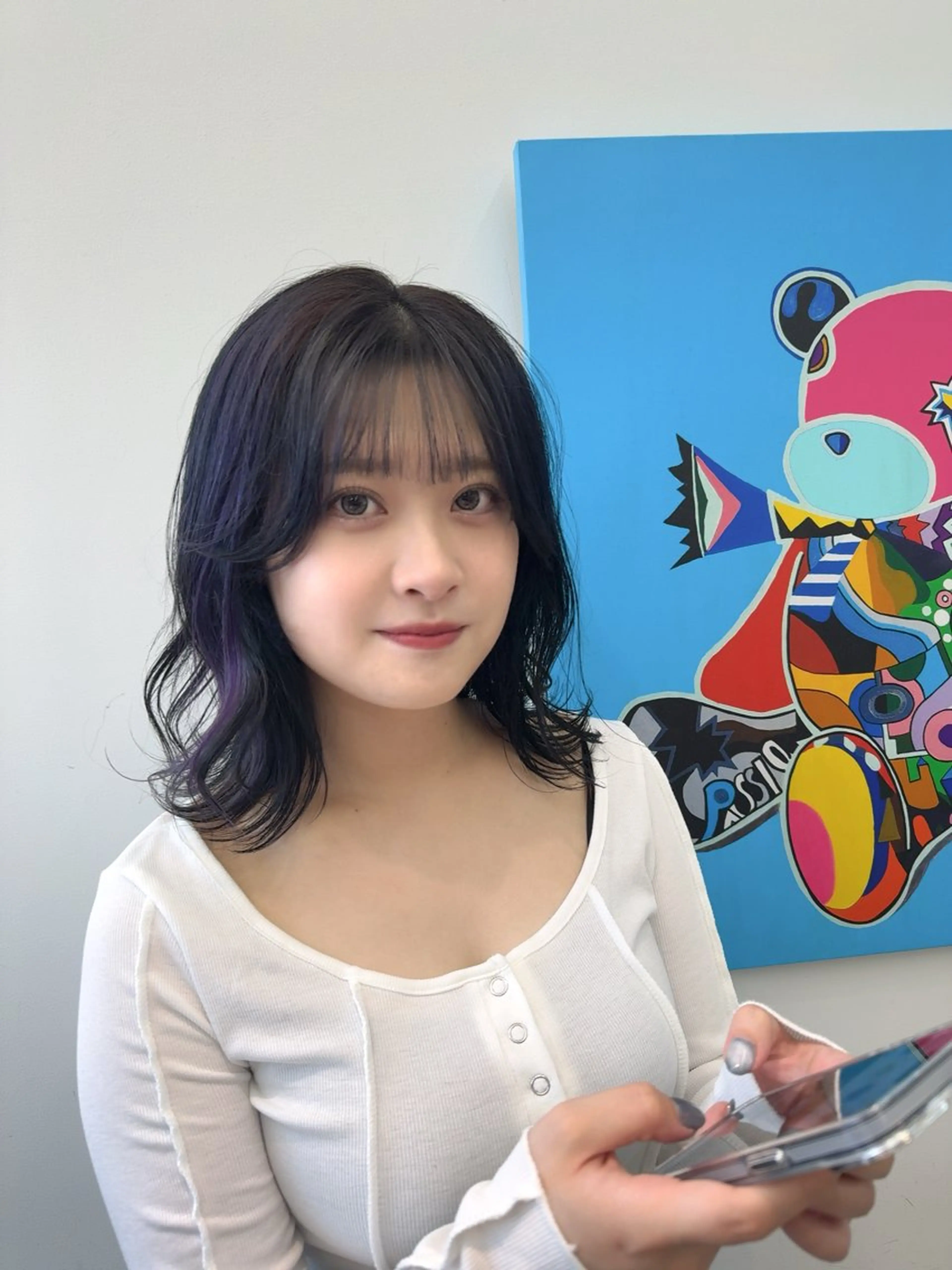 ミディアム カット ヘアカラー オスズ 🎀´-のヘアスタイル