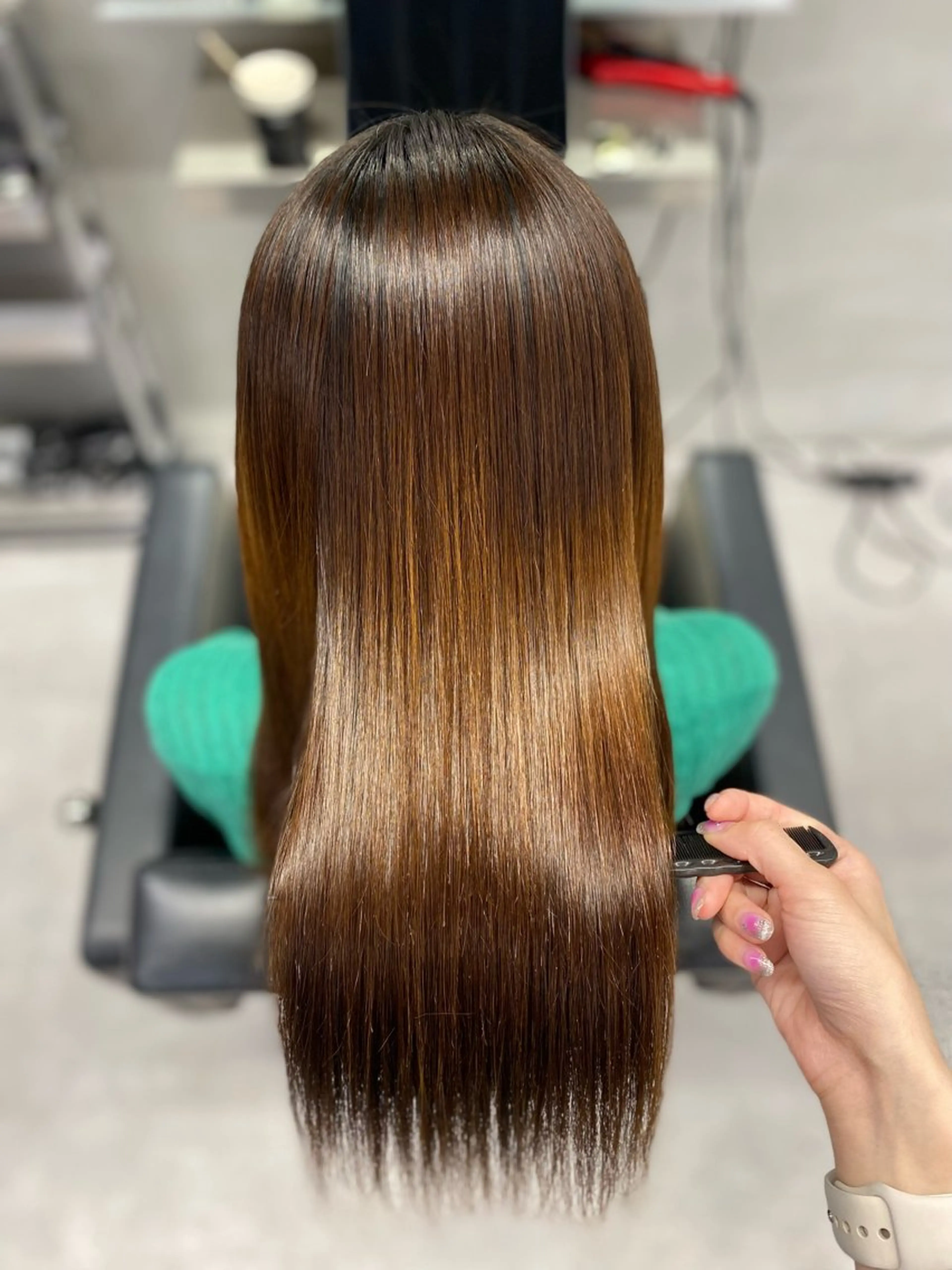 セミロング 縮毛矯正 トリートメント 艶髪/縮毛矯正 🫧辻野海羽のヘアスタイル