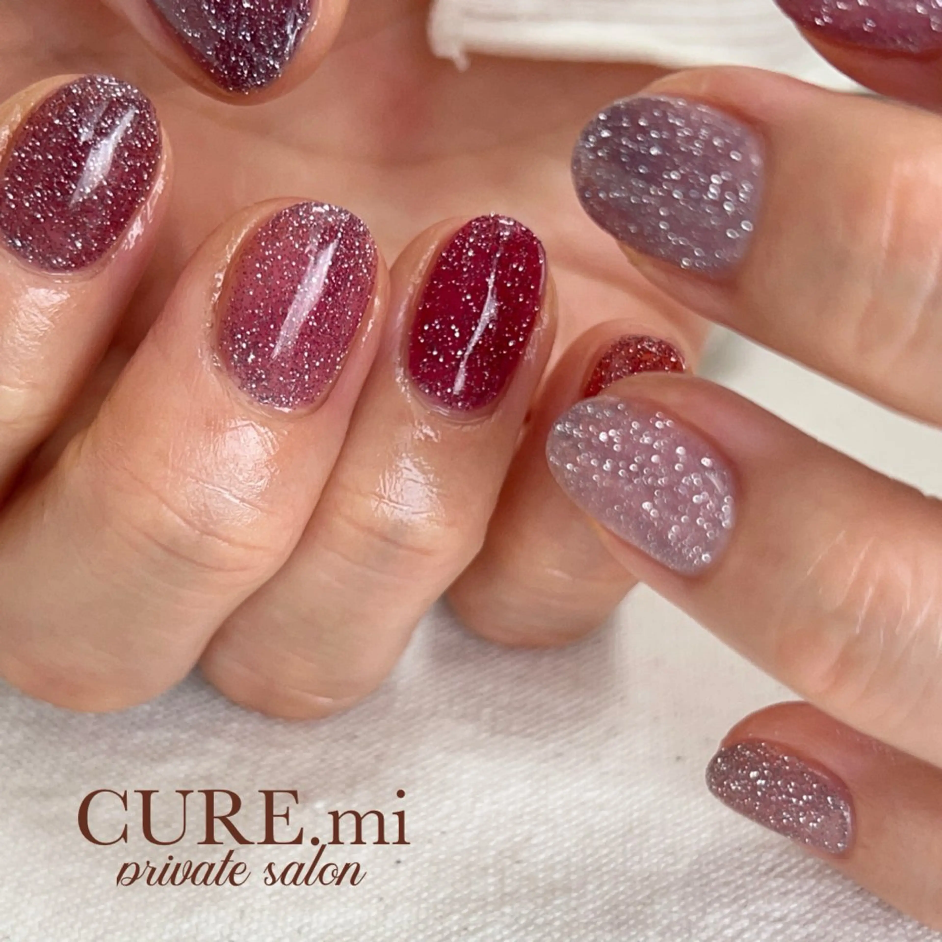 ネイル フラッシュネイル ピンク ハンドネイル ハンドケア 伊藤 美香のその他イメージ