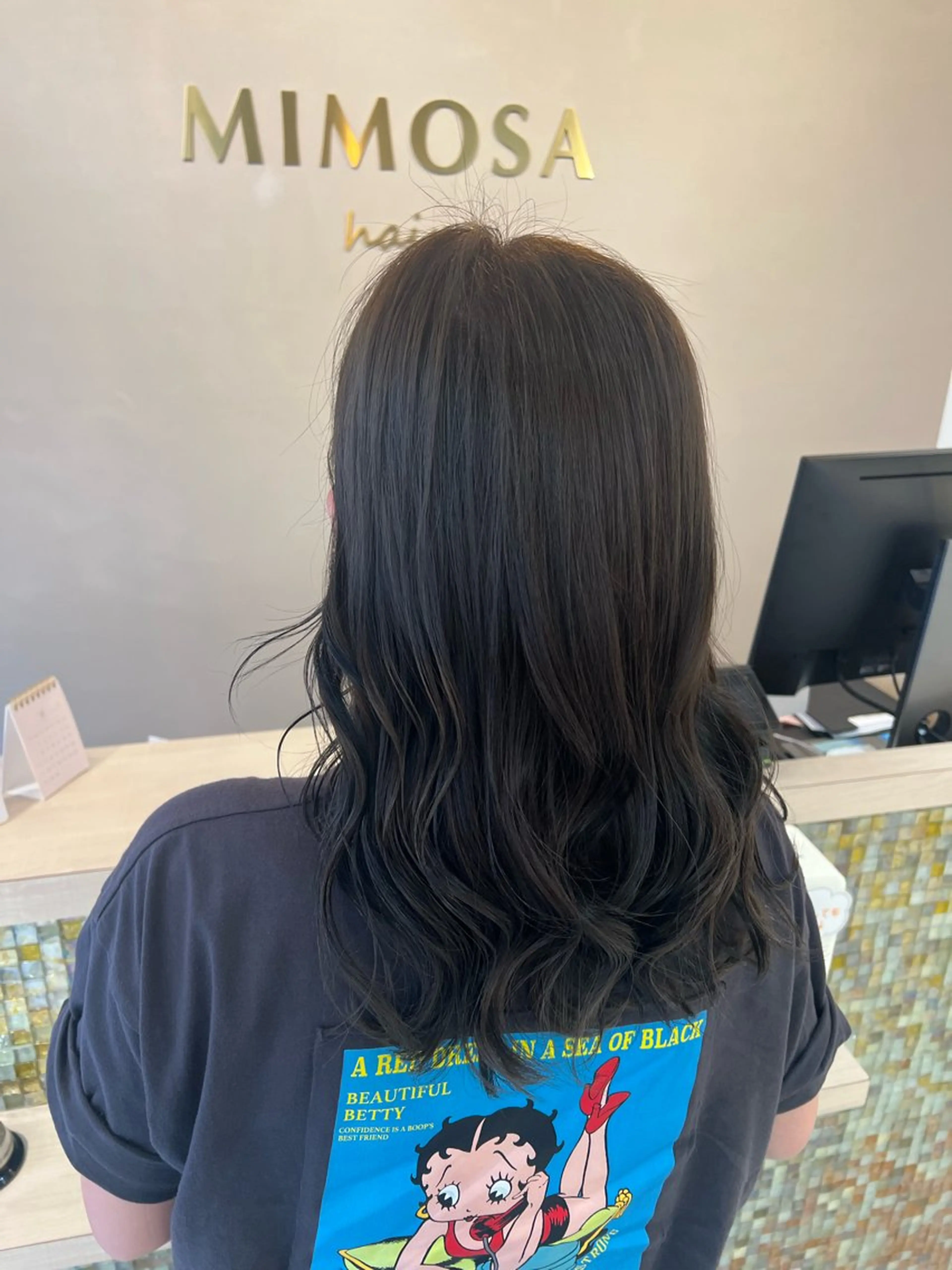 セミロング アッシュ 💋名駅/カラー /さやか💋のヘアスタイル