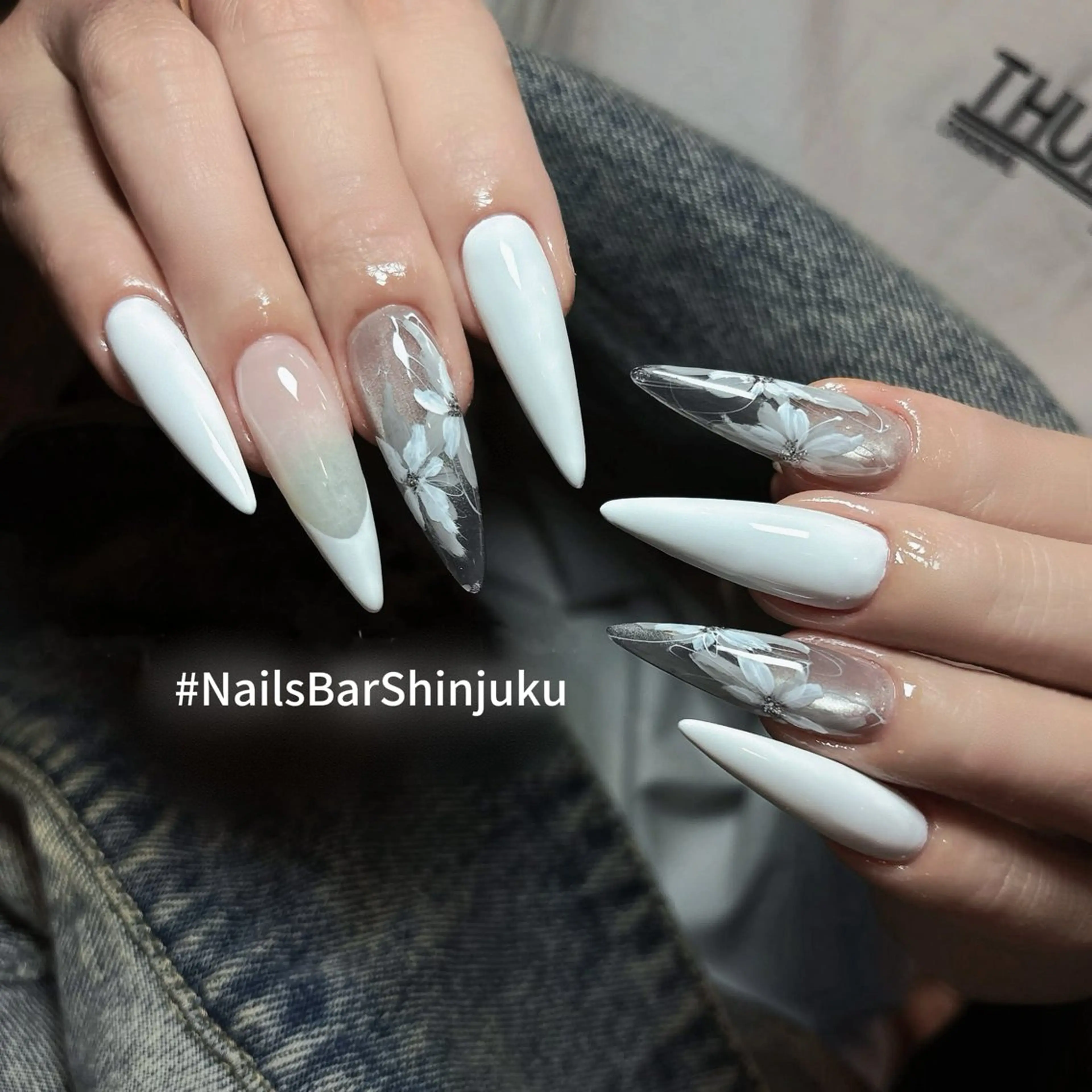 ネイル ボルドー ブラウン チークネイル ドット フットネイル ハンドネイル NAILS BAR SHINJUKUのネイルデザイン