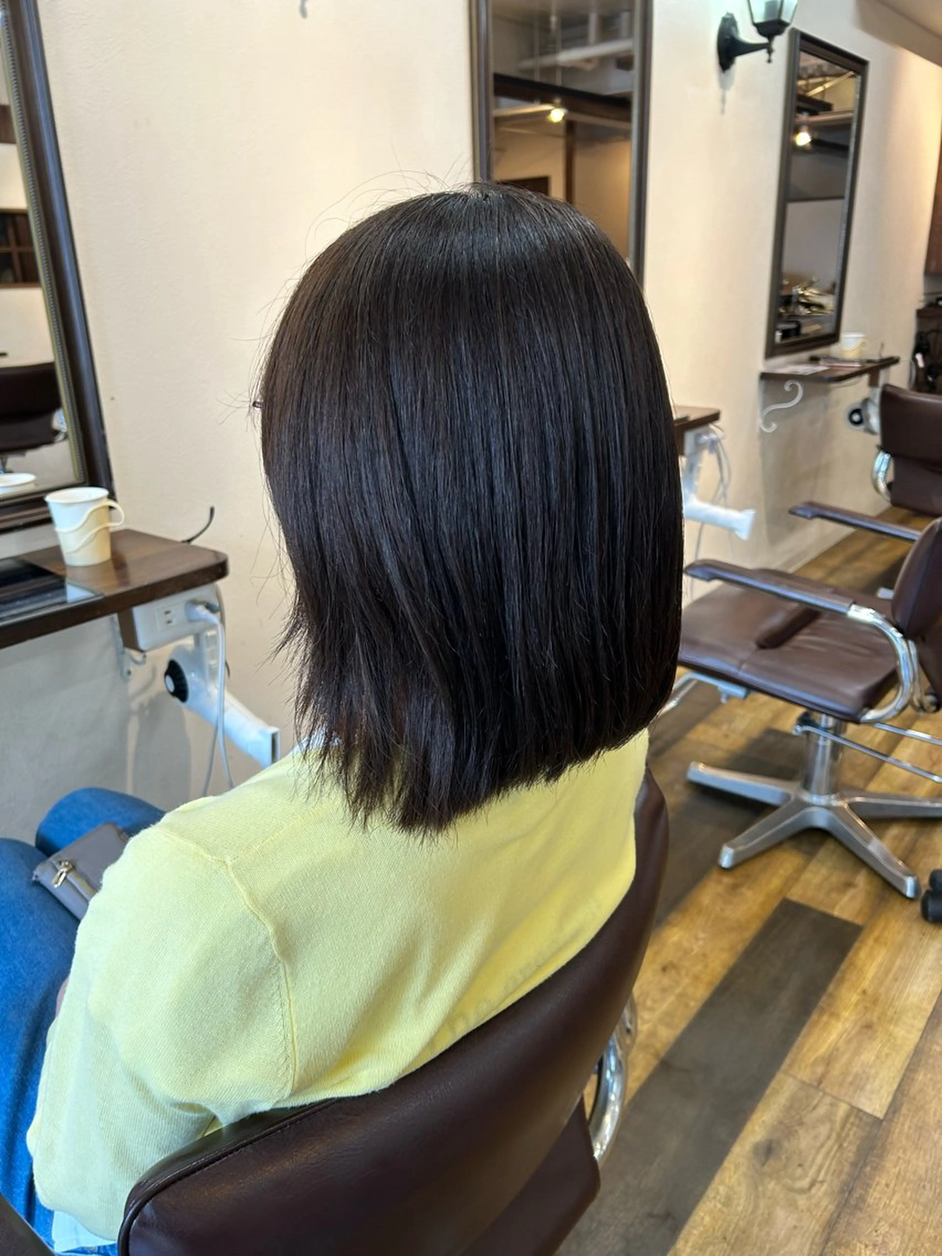 ミディアム カラー canonart上田 里恵のヘアスタイル