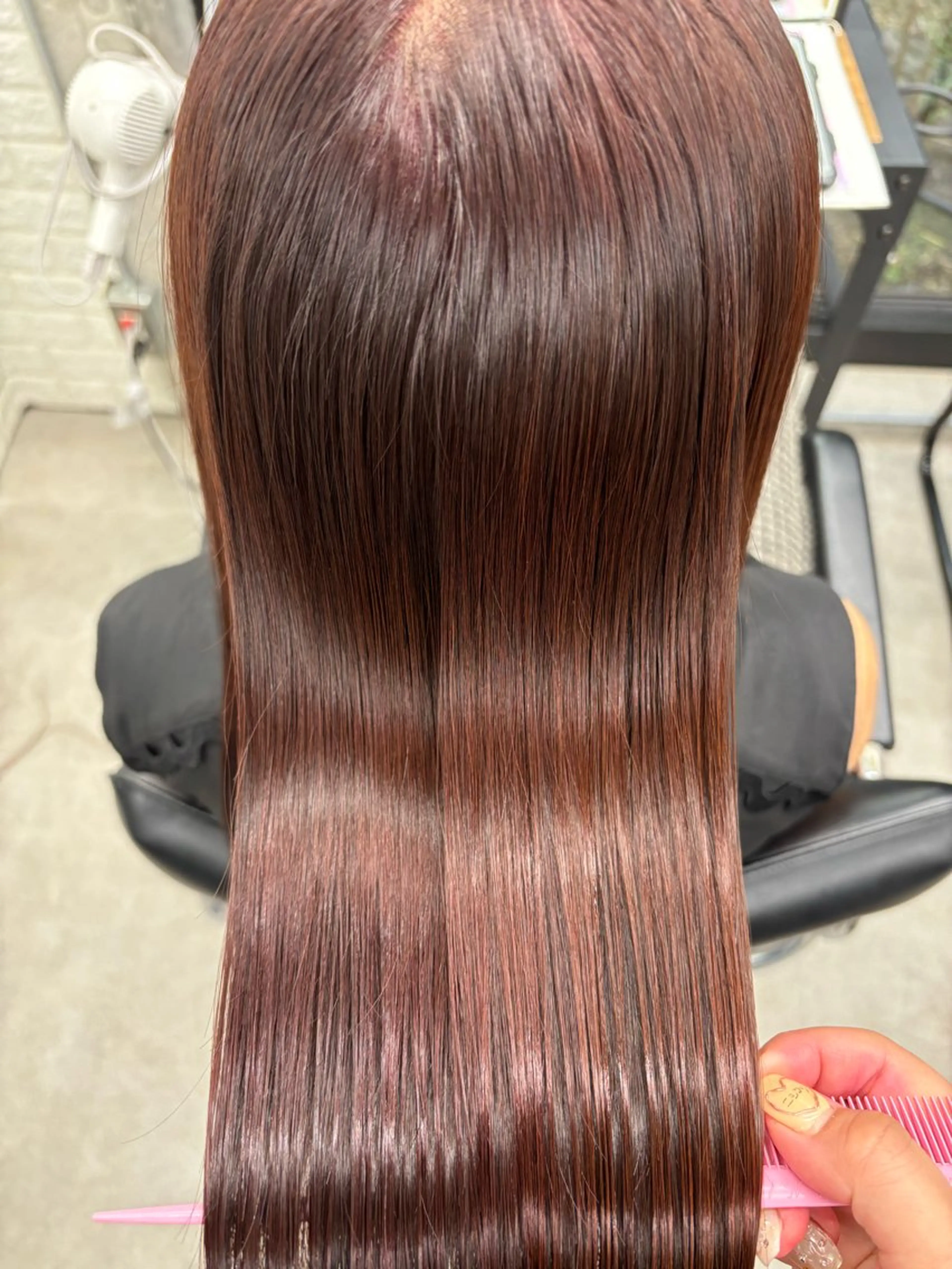 ロング カラー 顔周りカット 伸ばしかけ 髪質改善 韓国風ヘア 縮毛矯正 カット ヘアカラー 縮毛矯正 トリートメント 巻ける縮毛矯正🌸 勝倉　麗のヘアスタイル