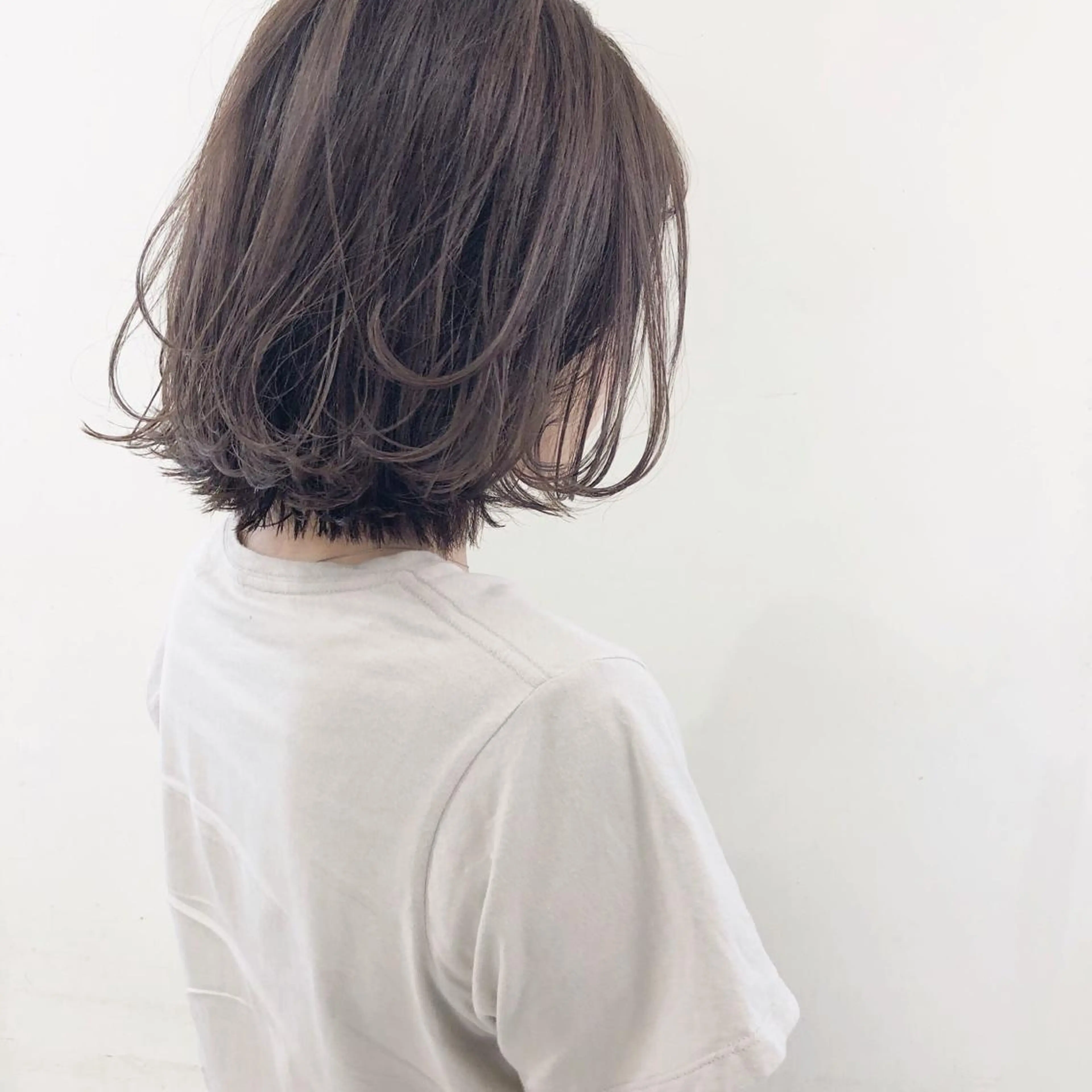 ミディアム カラー カット ボブ/パーマ 古家 佑真のヘアスタイル