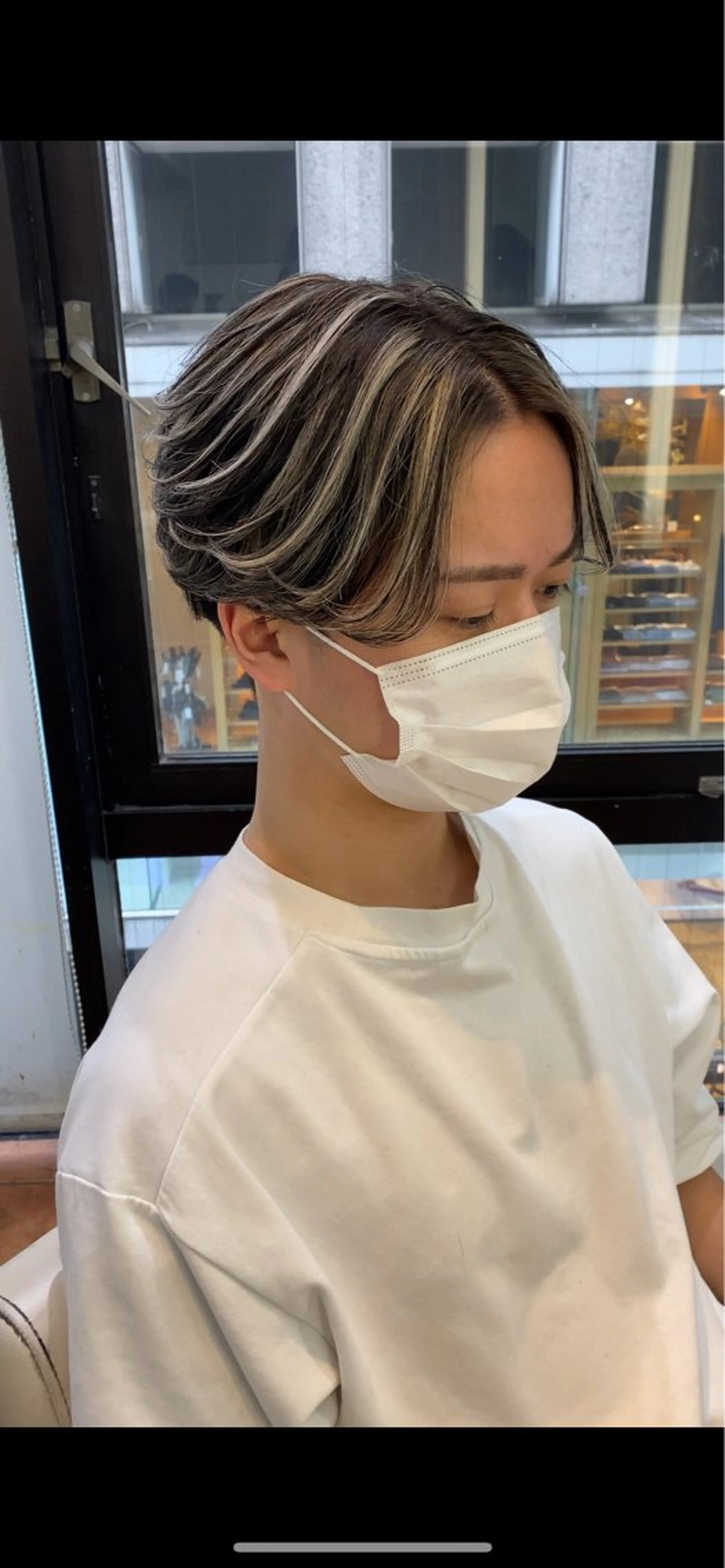 カラー メンズ メンズメッシュ メッシュ JEWIL SHIBUYAのヘアスタイル