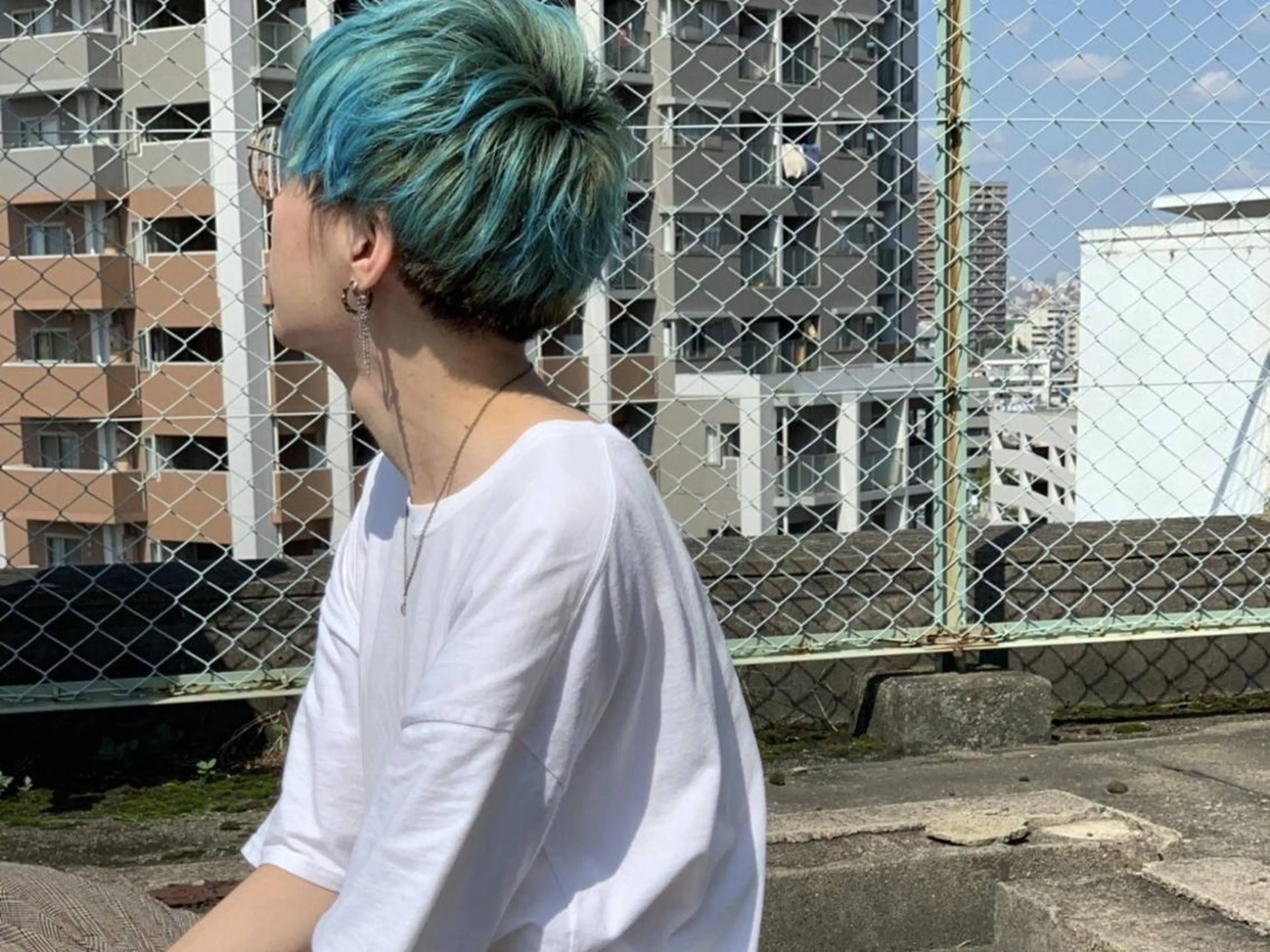 メンズ カラー オールバック アップバング センターパート コンマヘア メンズハイライト N° il duca 札幌のヘアスタイル