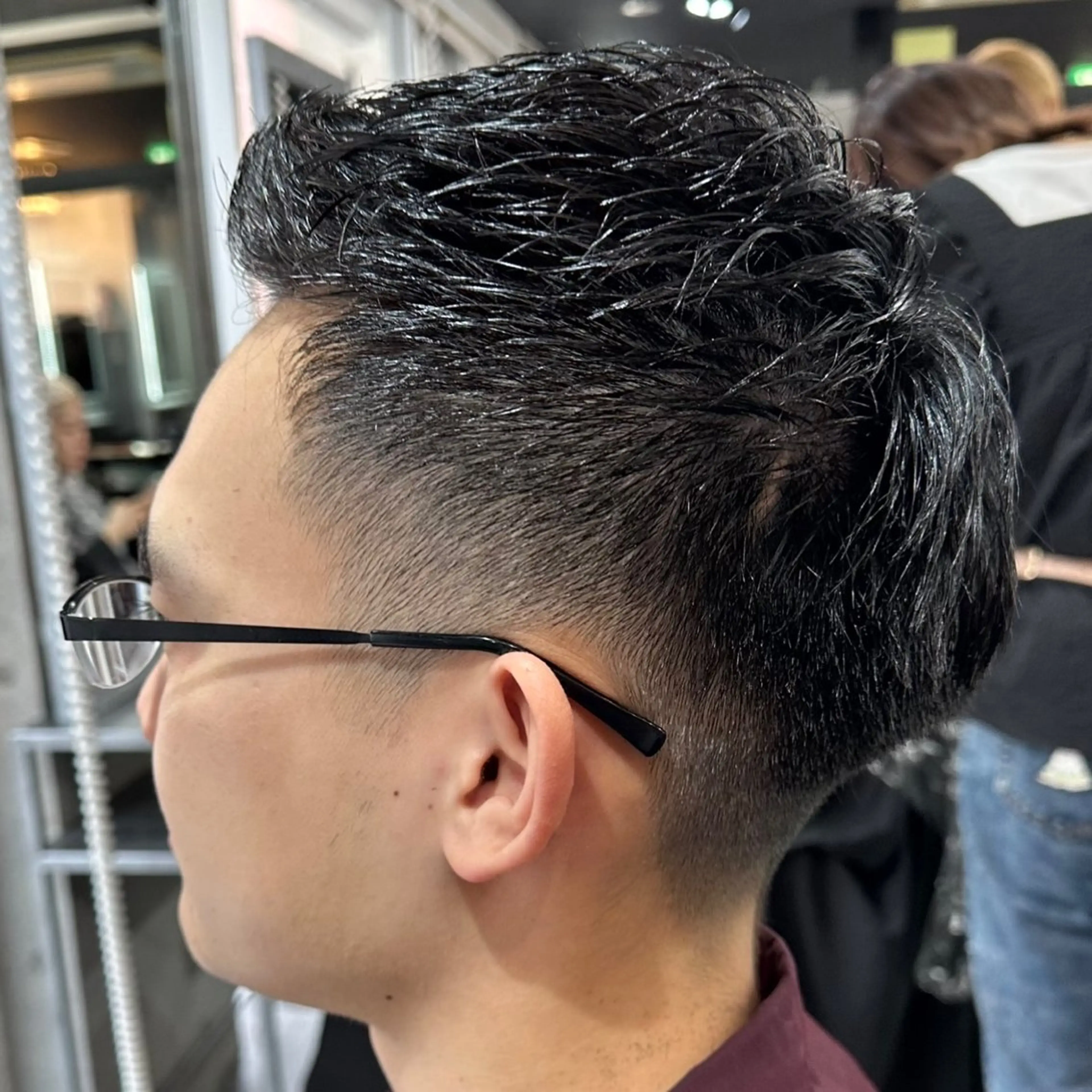 ショート メンズ 透明感カラー❄️要 半個室×マンツーマンのヘアスタイル