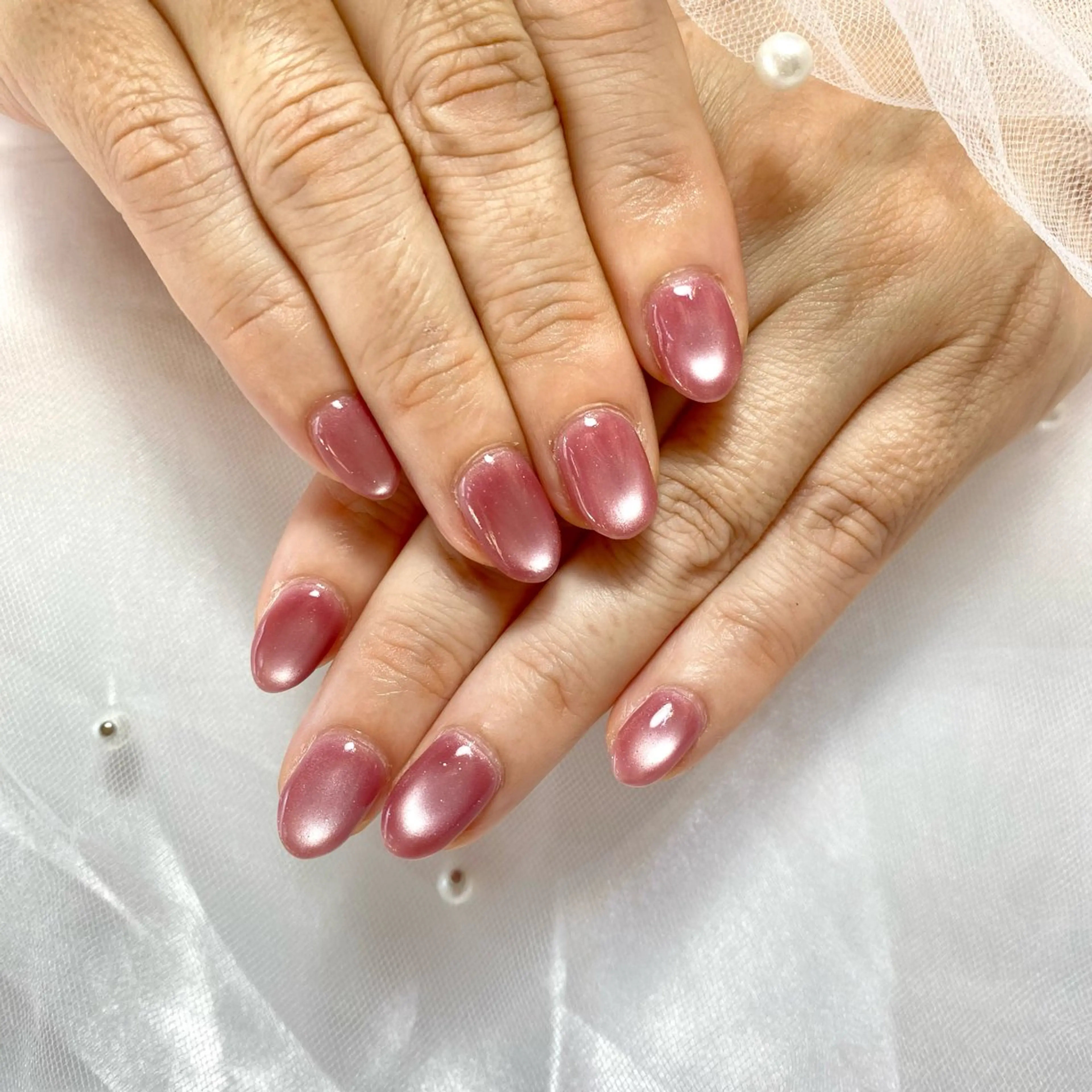 ネイル ピンク 春ネイル ハンドネイル Yu-Ri (ゆうり)のネイルデザイン