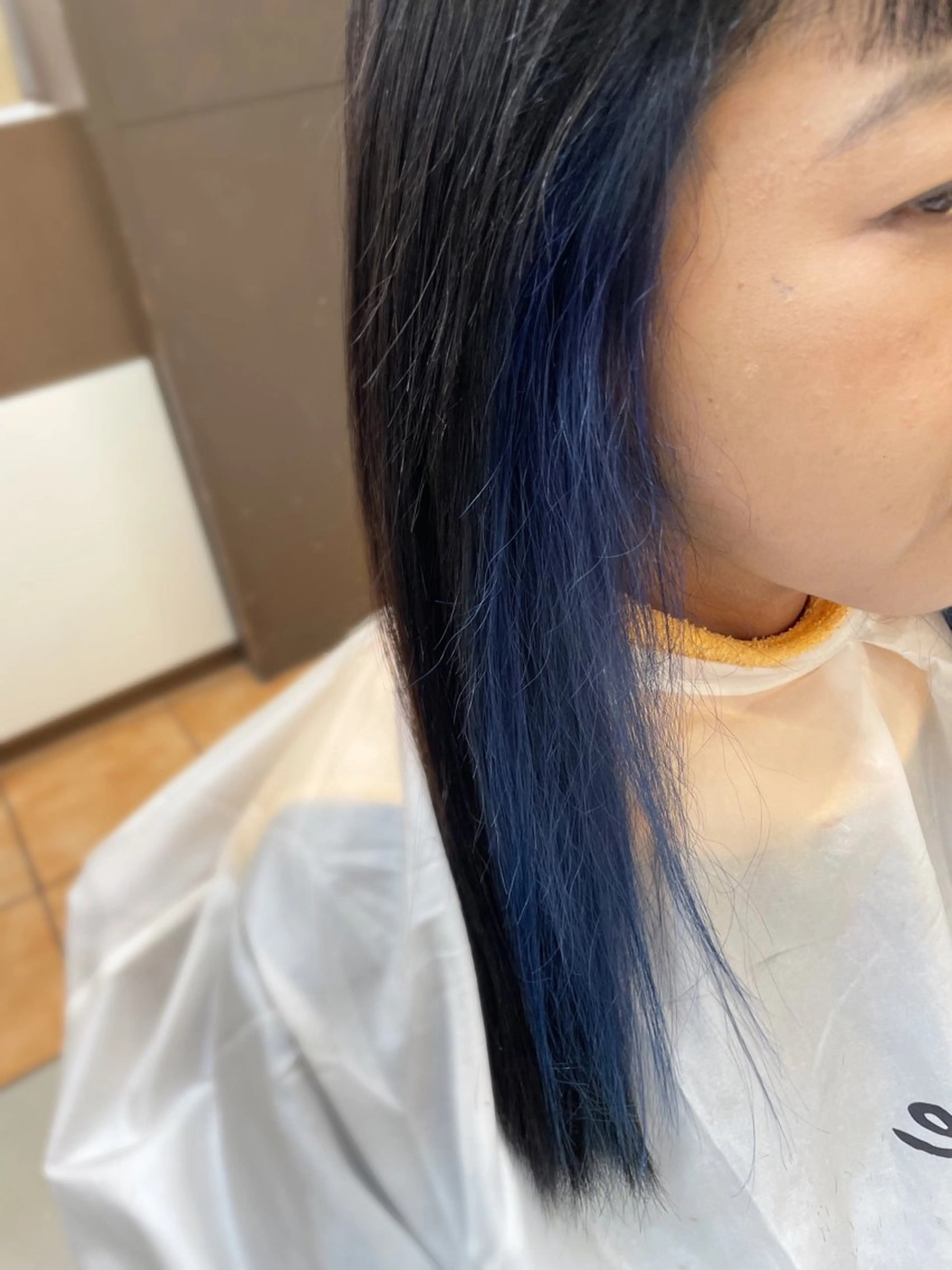 ロング カラー ブルーカラー SOYON なんば店所属・水島 真彩のヘアスタイル