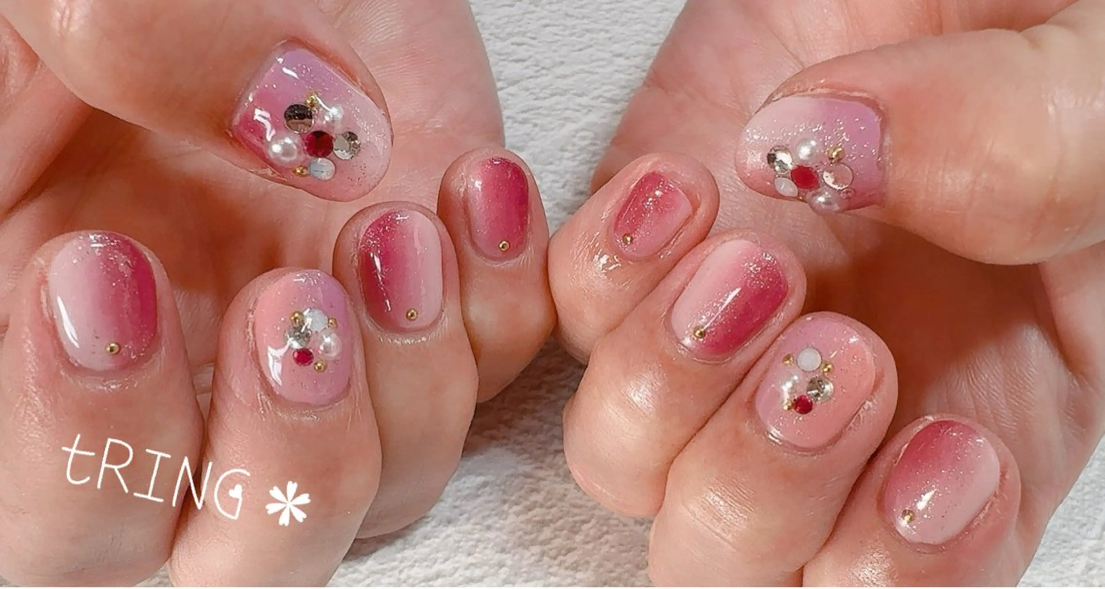 ネイル ハンドネイル tRING＊ しいの木台のネイルデザイン
