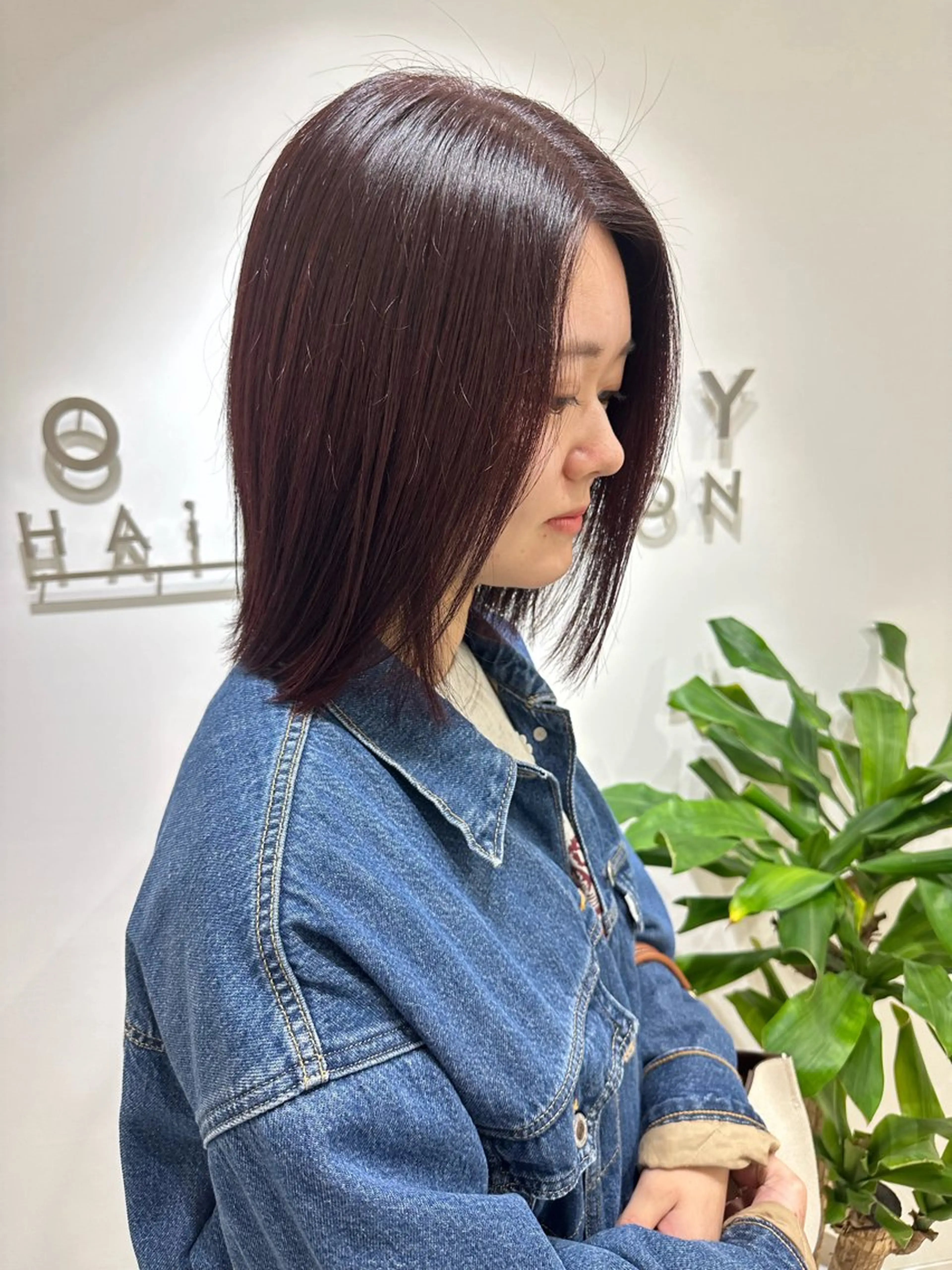 ミディアム カラー ヘアカラー トリートメント ヘアセット/艶カラー 💐nao.のヘアスタイル