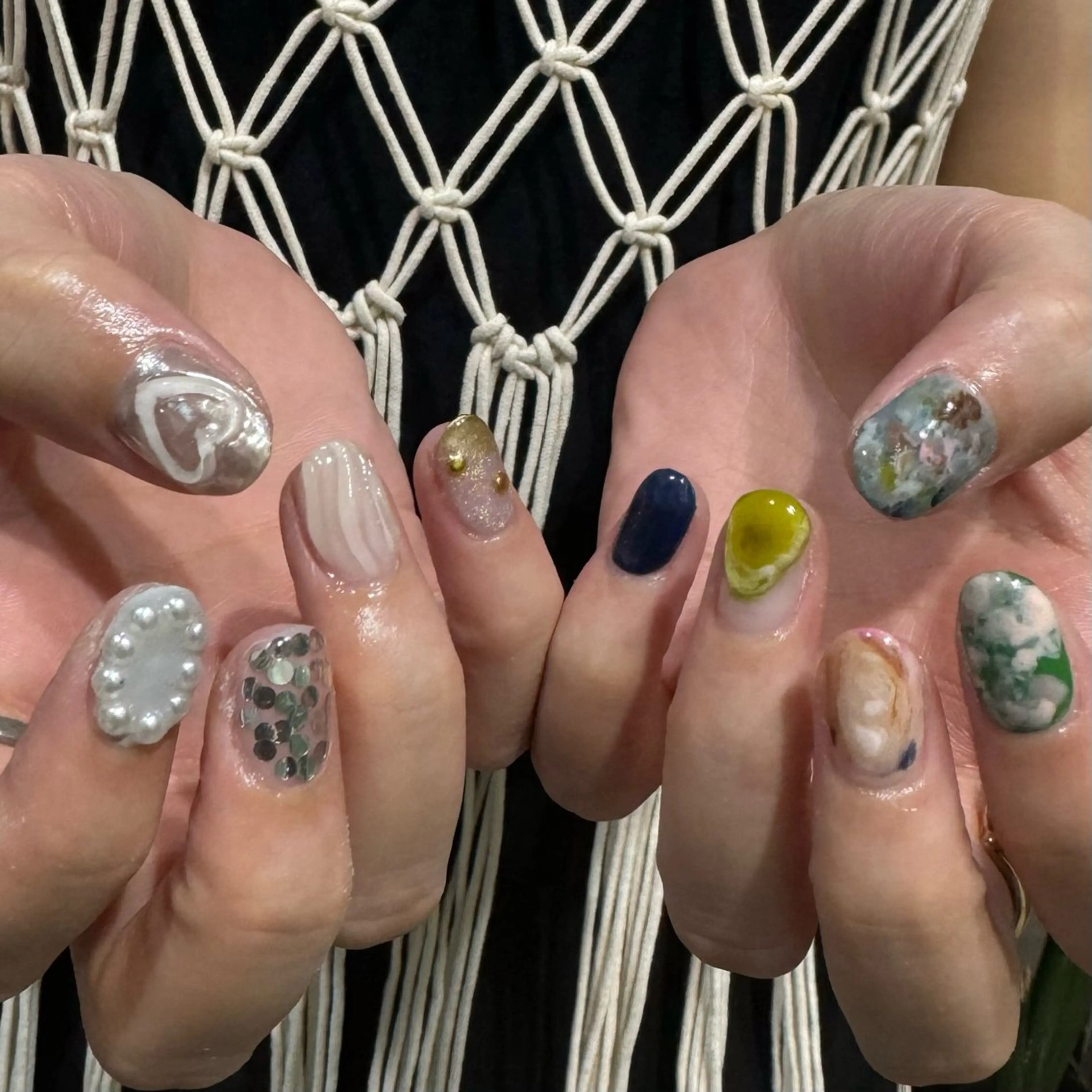 ◽️［オフ込み］デザインネイル🥣の写真