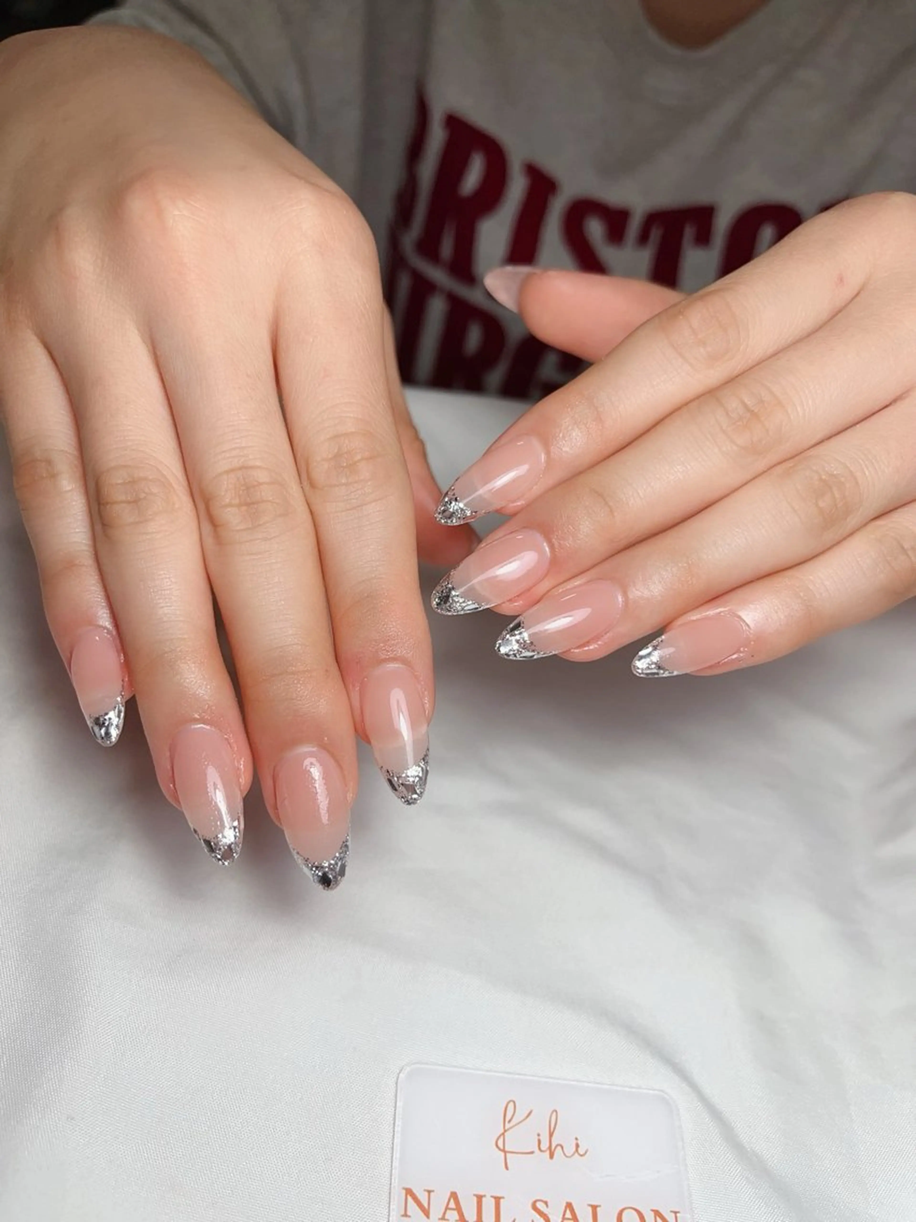 ネイル アートネイル フレンチネイル ジェルネイル グラデーション 韓国ネイル ハンドネイル ハンドケア さくら💮💮 【オフ無料】のネイルデザイン