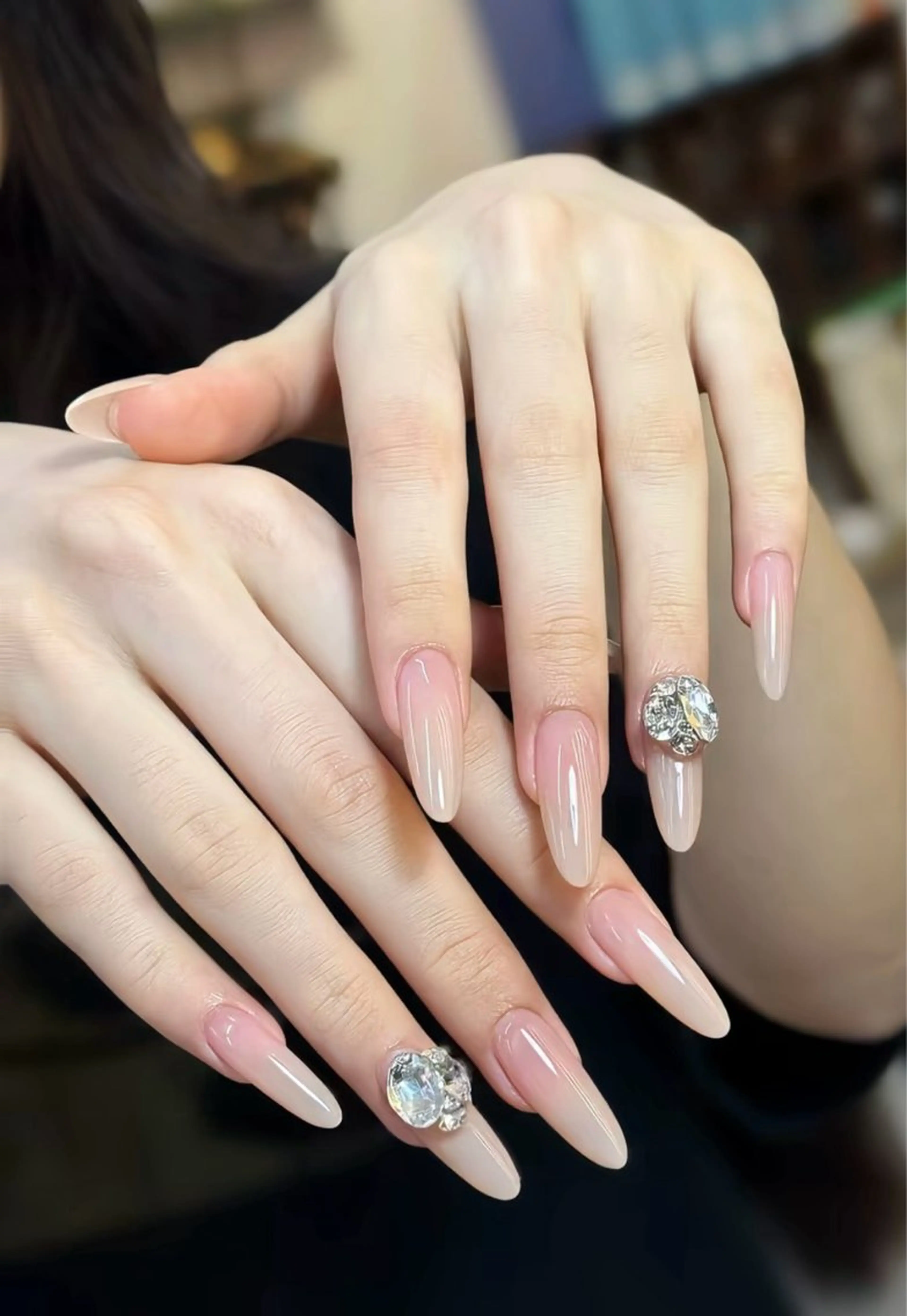 ネイル 長さ出し フットネイル ジェルネイル 韓国ネイル マグネットネイル YMT NailStudio所属・YMT NailStudioのネイルデザイン