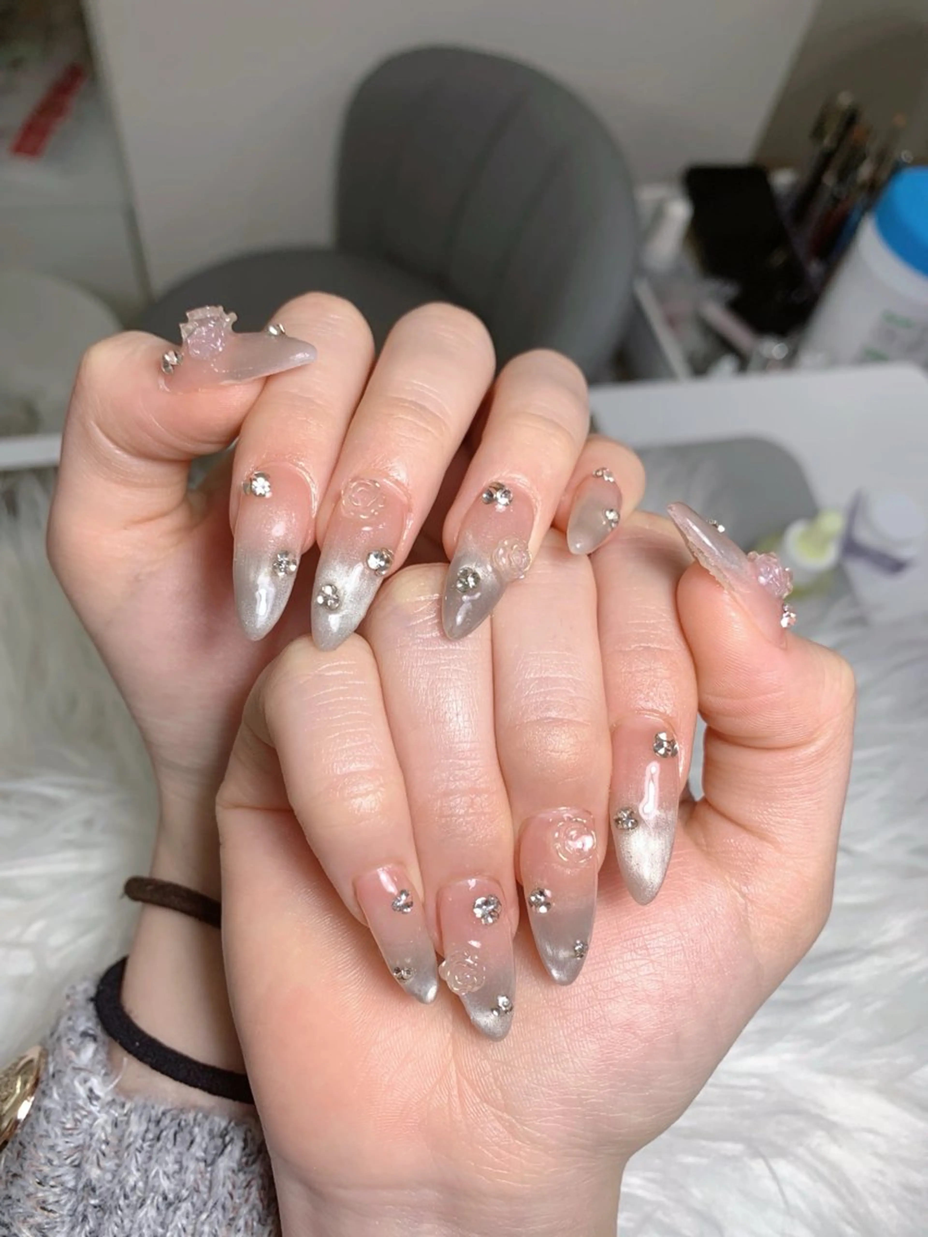 ネイル アートネイル ジェルネイル マグネットネイル ニュアンスネイル シンプルネイル ハンドネイル Ryunail所属・Ryu Nail NekoChanのネイルデザイン