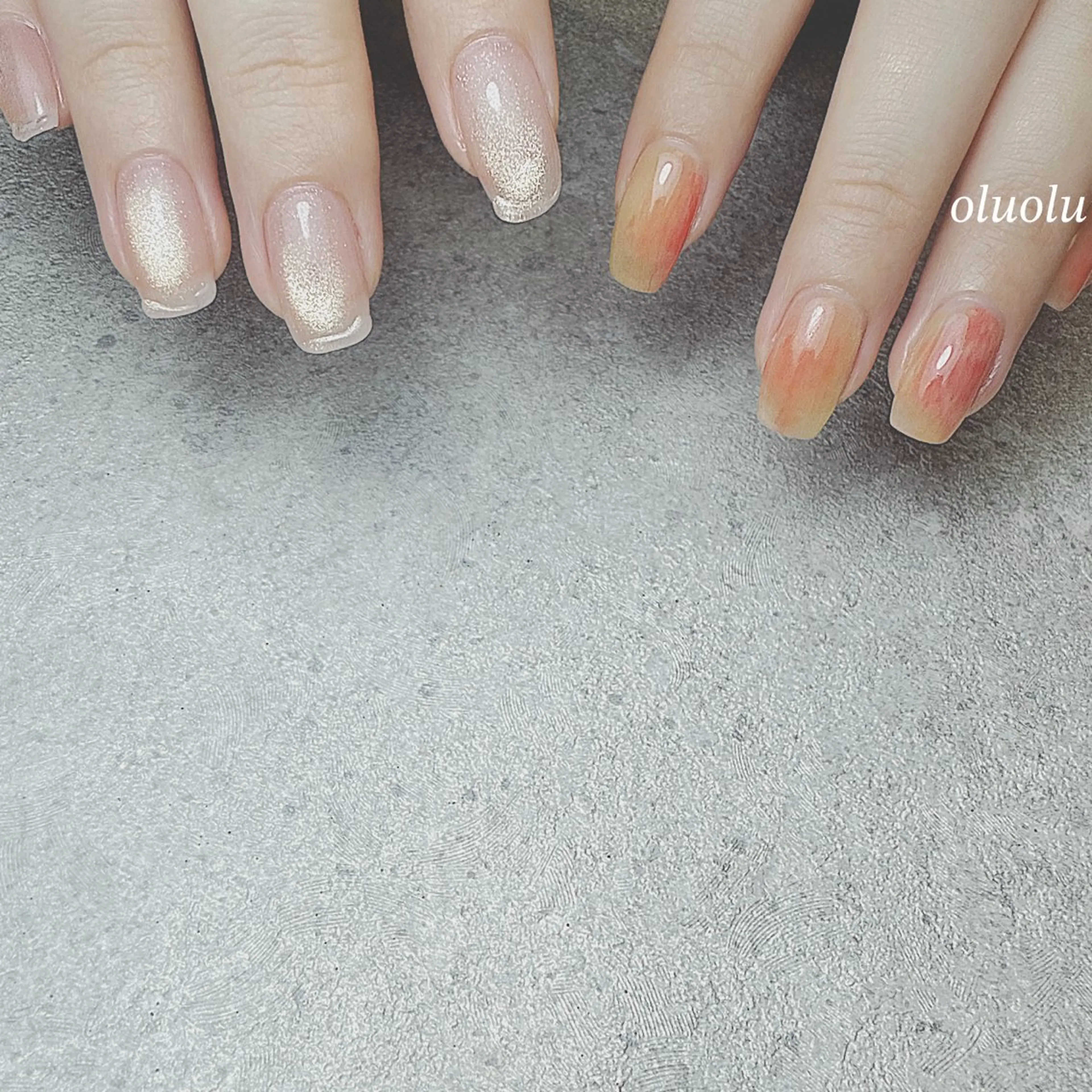 ネイル アートネイル フットネイル マグネットネイル ニュアンスネイル ぷっくりネイル ハンドネイル 大村 紬華のネイルデザイン