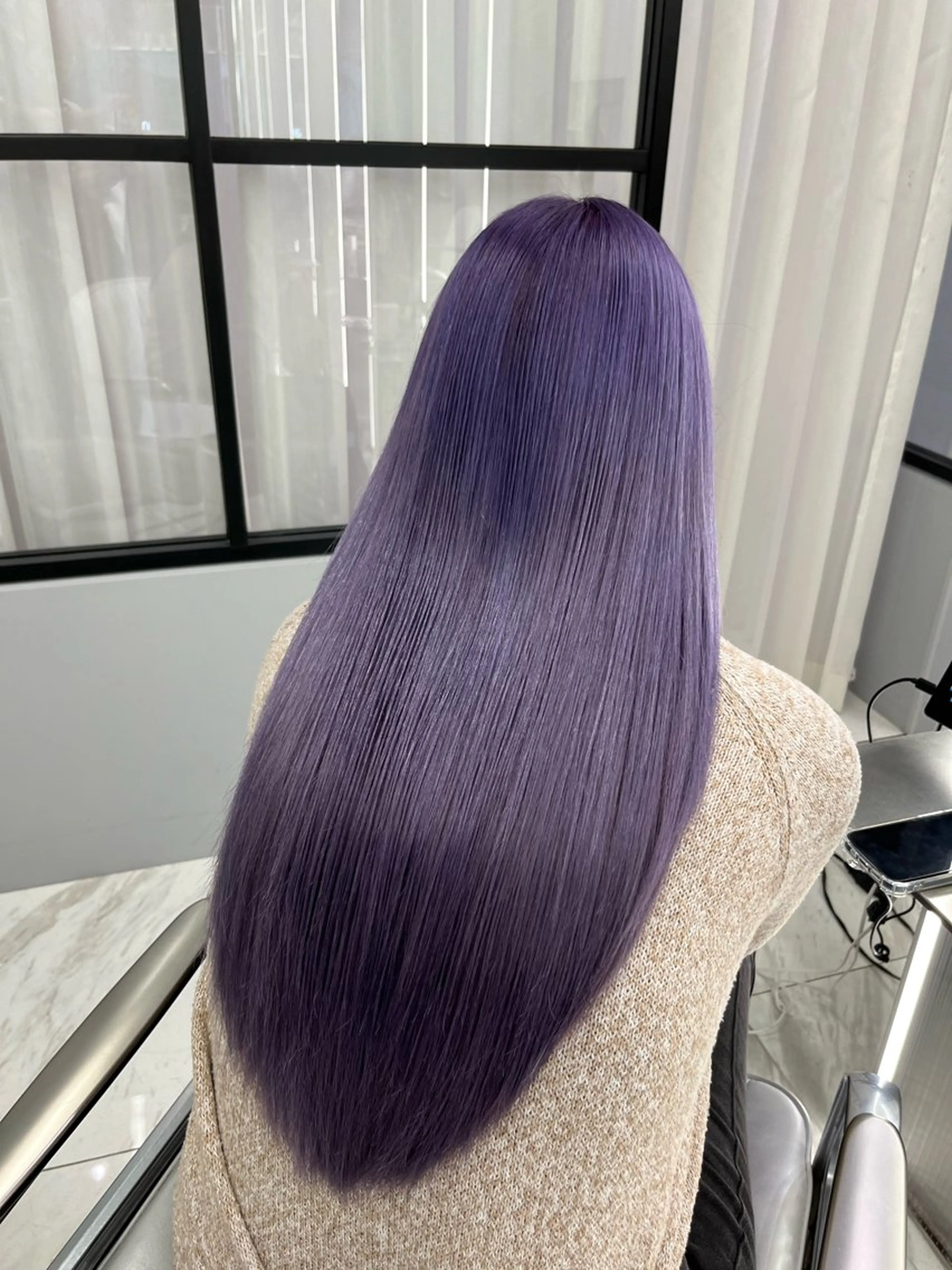 ロング カラー 透明感ミルクティー✨ 西澤 ジュンヤのヘアスタイル