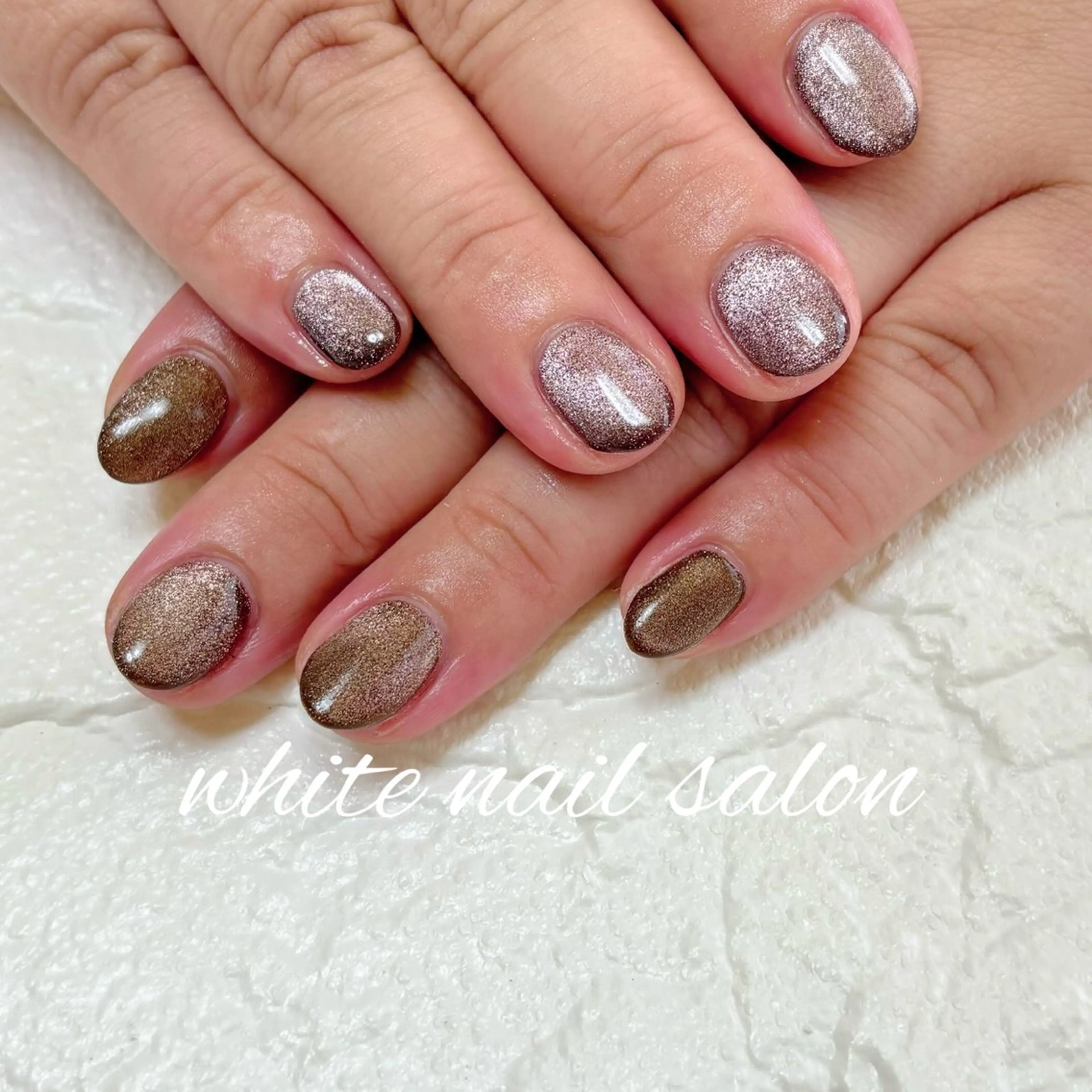 ネイル フットネイル マグネットネイル ハンドネイル white nail salonのネイルデザイン