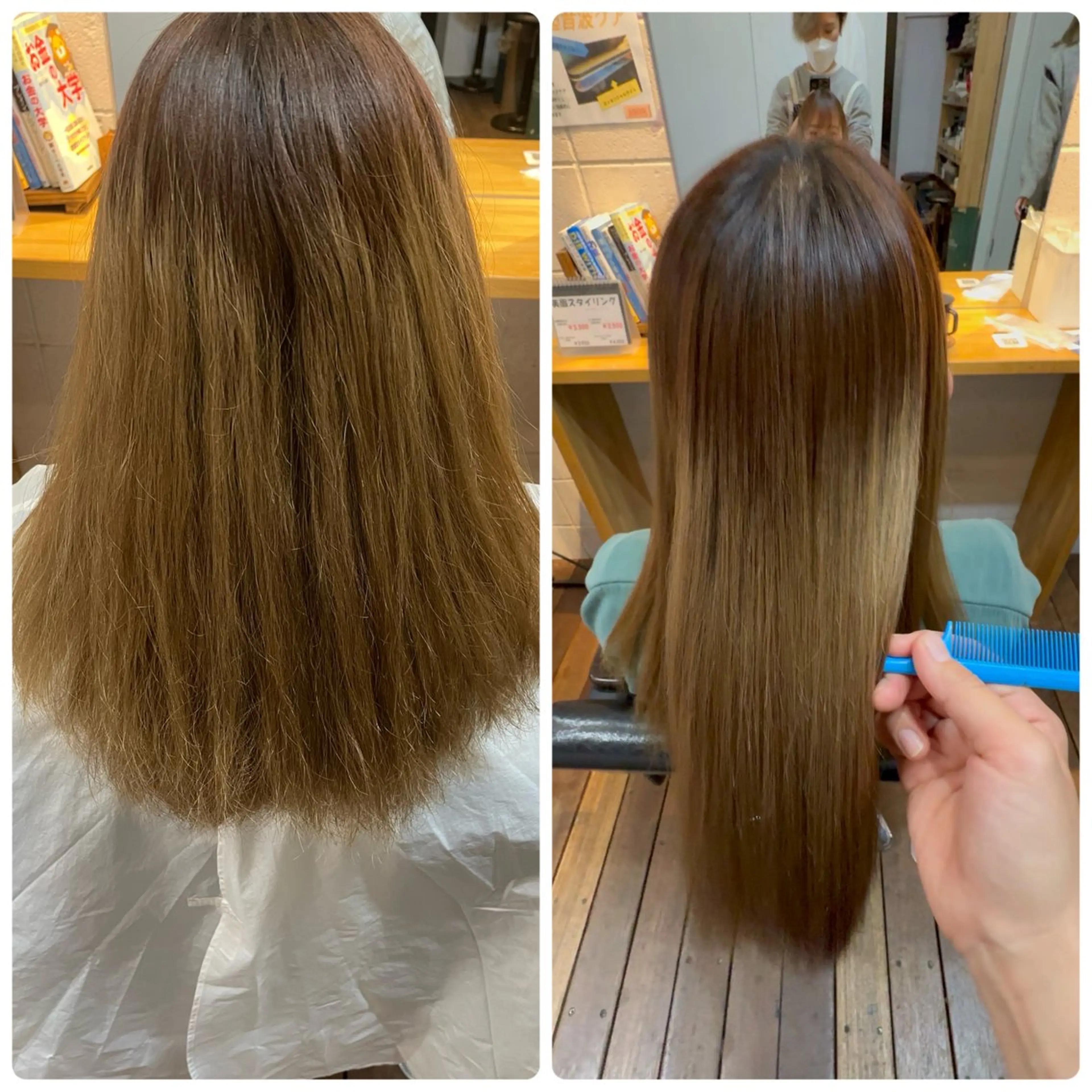 ロング 縮毛矯正 アイブロウ◎ rista藤岡佳世のヘアスタイル