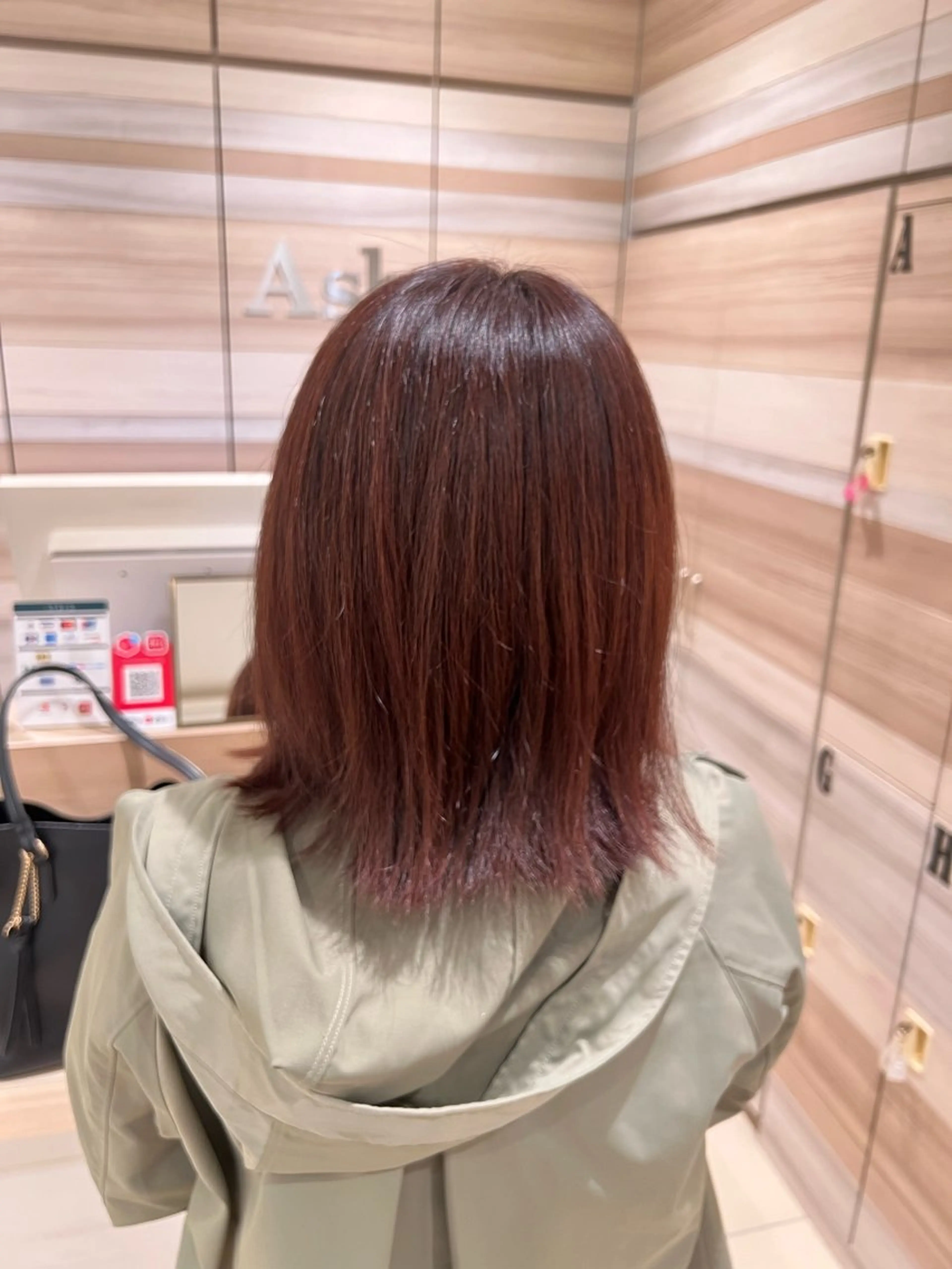 セミロング カラー 男性カットモデル募集 杉口 遼のヘアスタイル