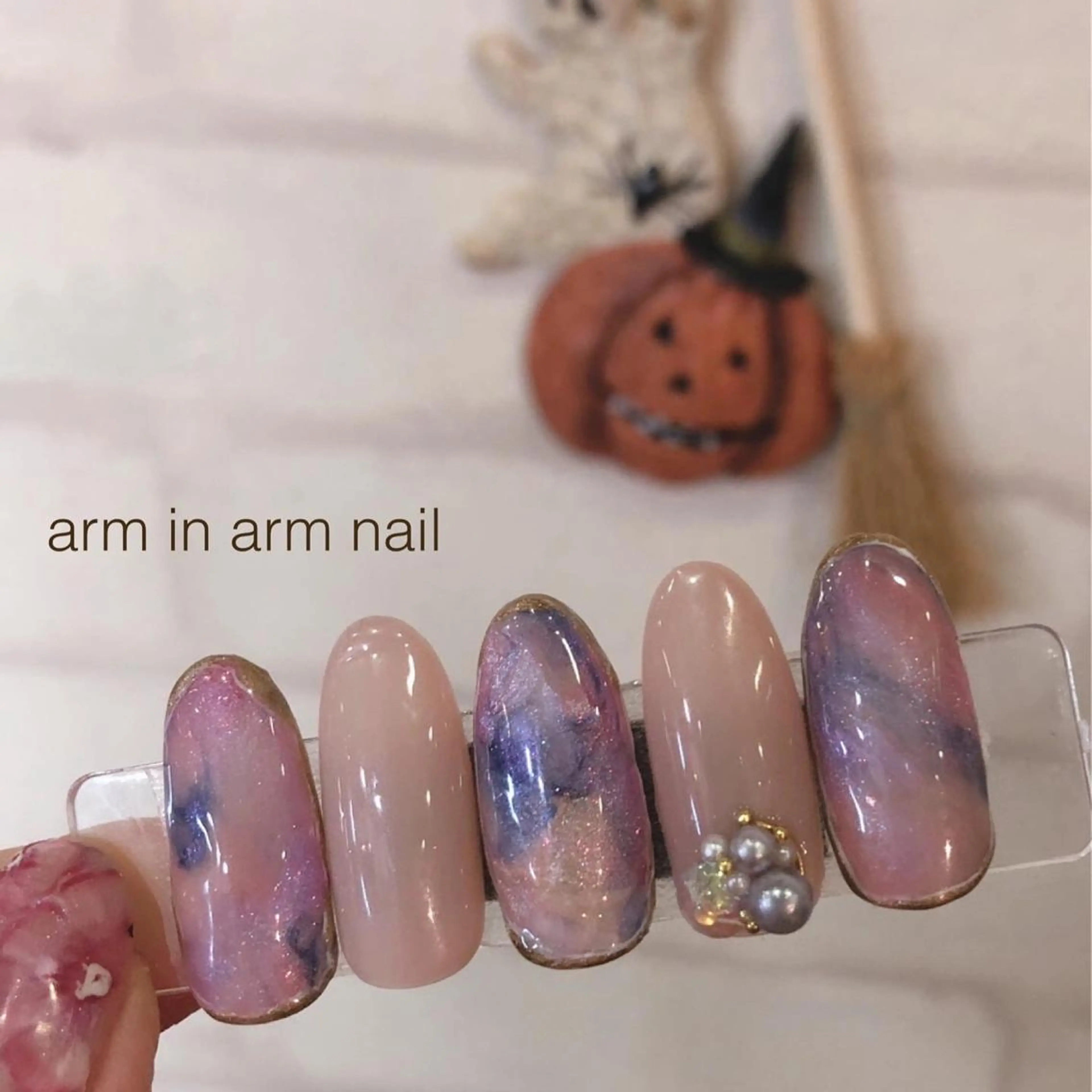 ネイル arm in arm ︎✿Yamamotoのマツエク・マツパデザイン
