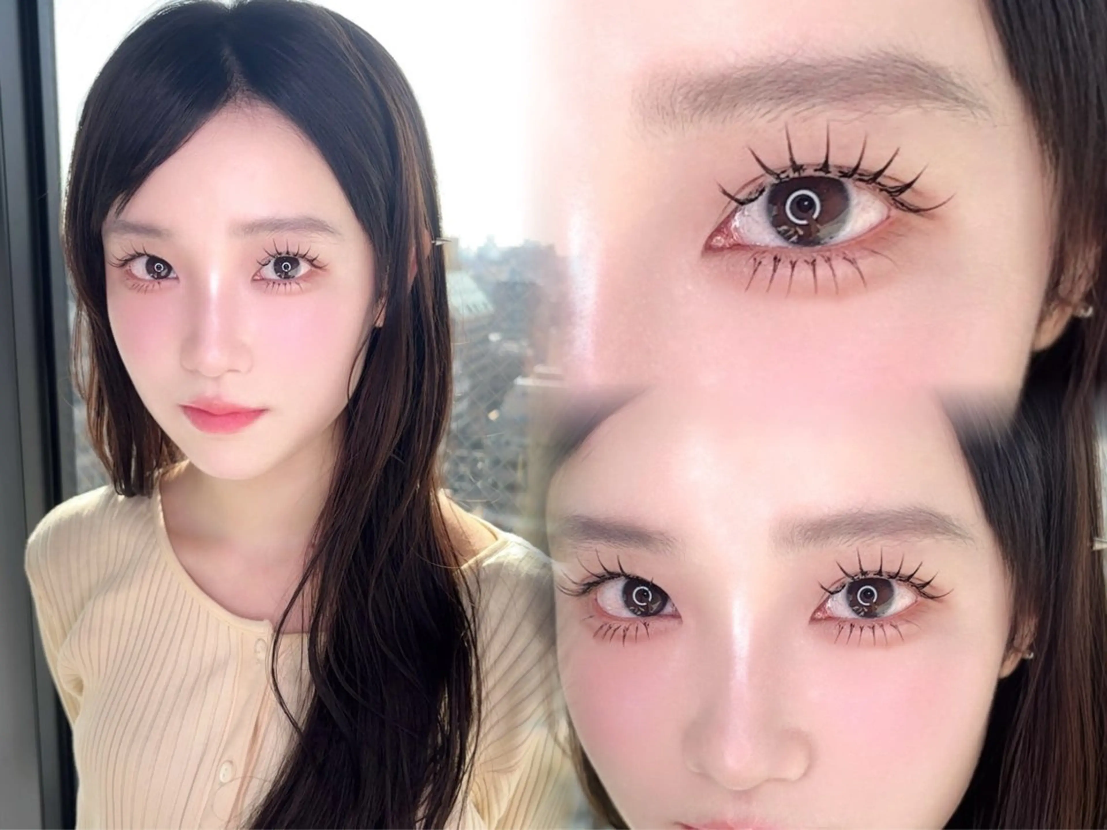 【フラットラッシュ80本　（ダブルフラットmix可）】オフ無料/Lカールあり/LEDグルー＋1100円で変更可♡の写真