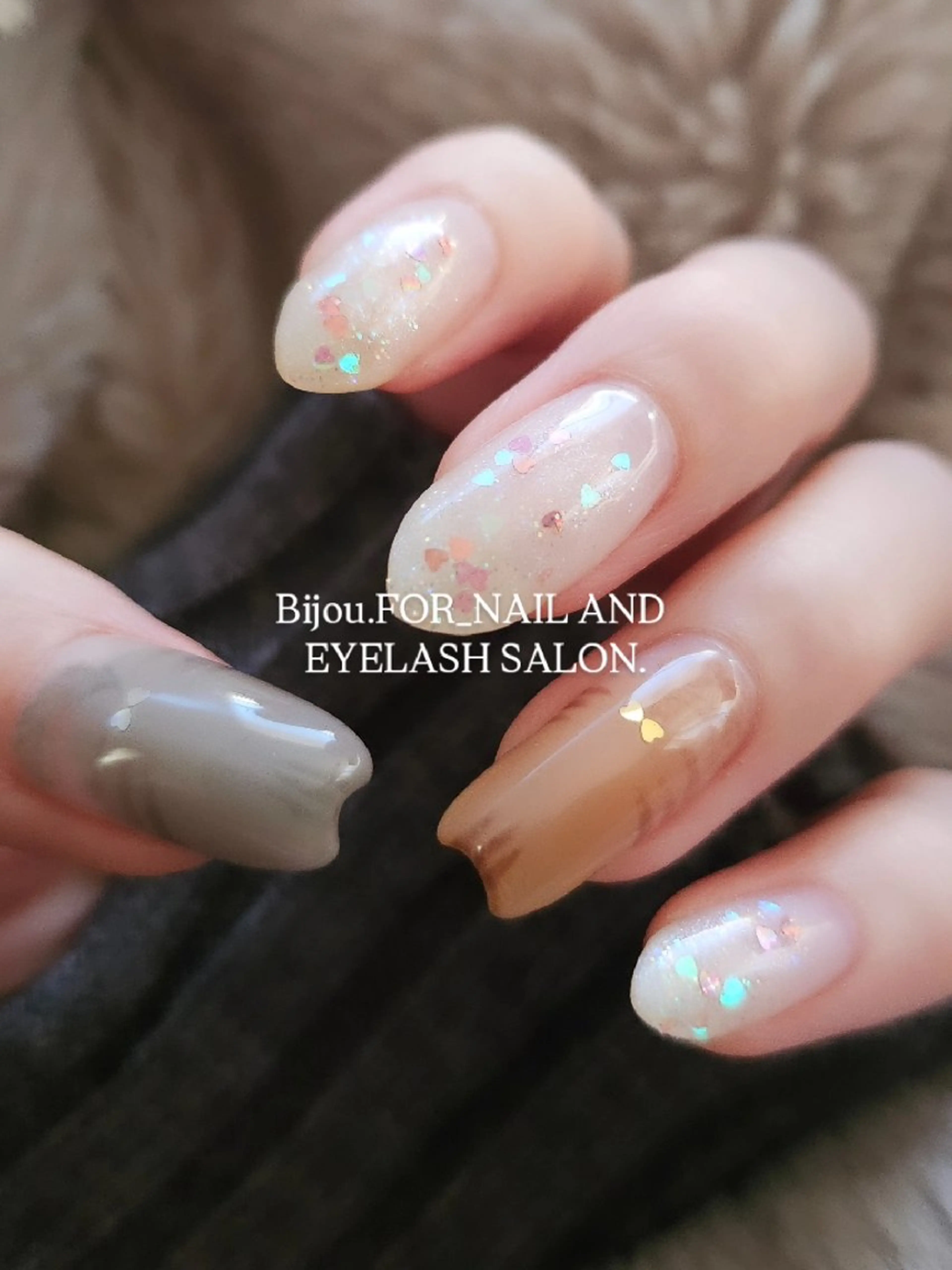 ネイル バレンタイン Bijou. 【junjun.】のネイルデザイン