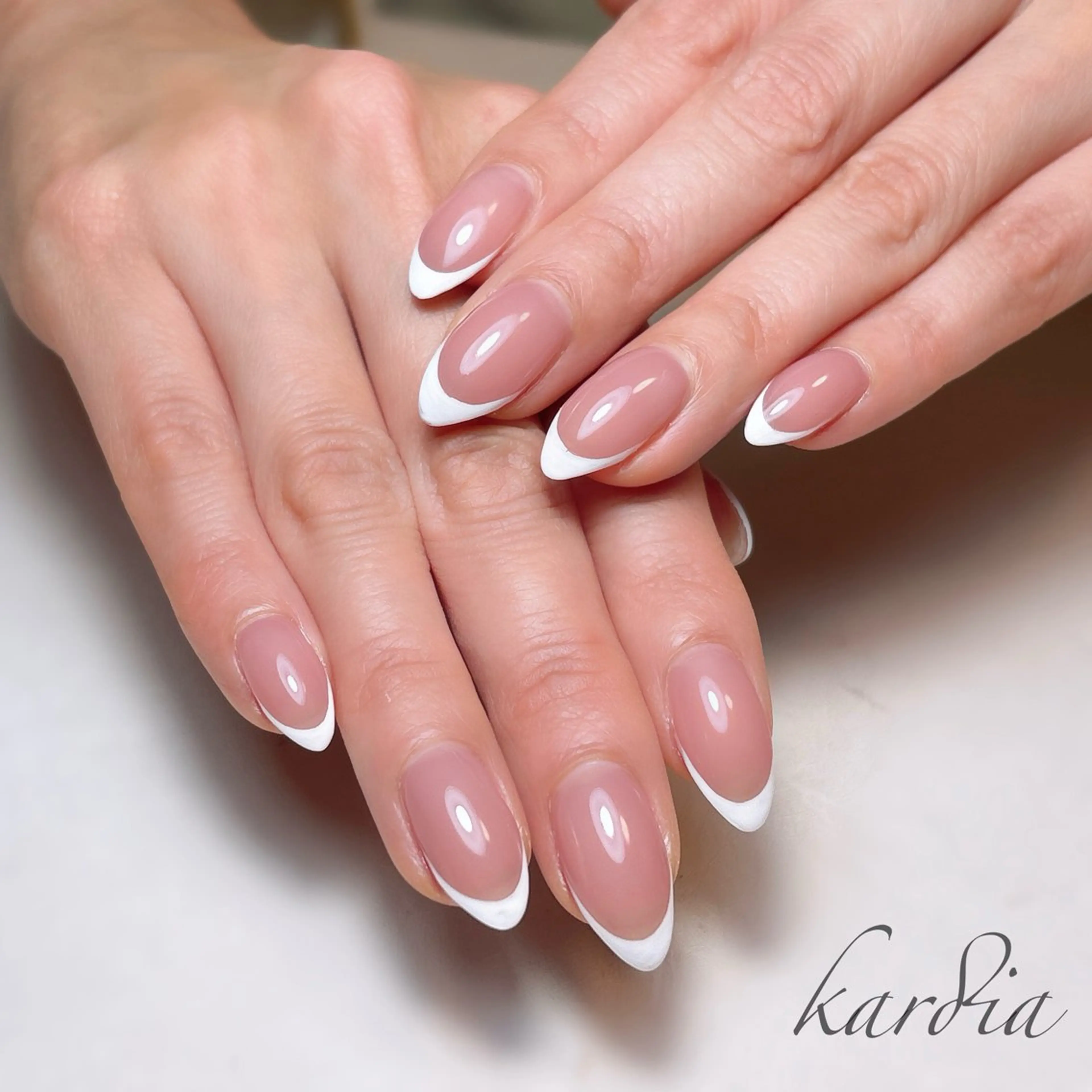 ネイル ハンドネイル καρδιά -ｶﾙﾃﾞｨｱ-のネイルデザイン