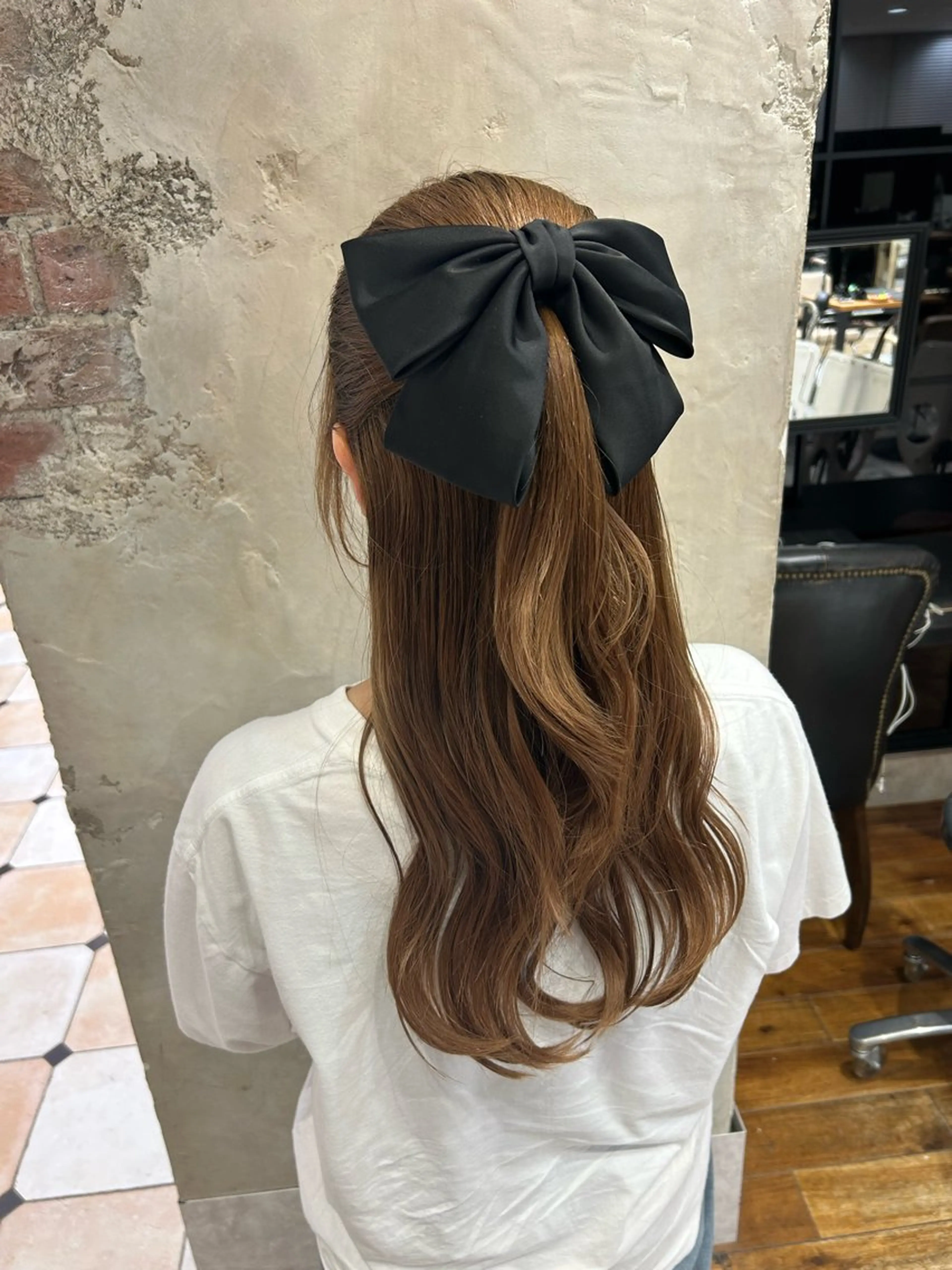 ヘアアレンジ ハーフアップ 和田 茉日琉のヘアスタイル