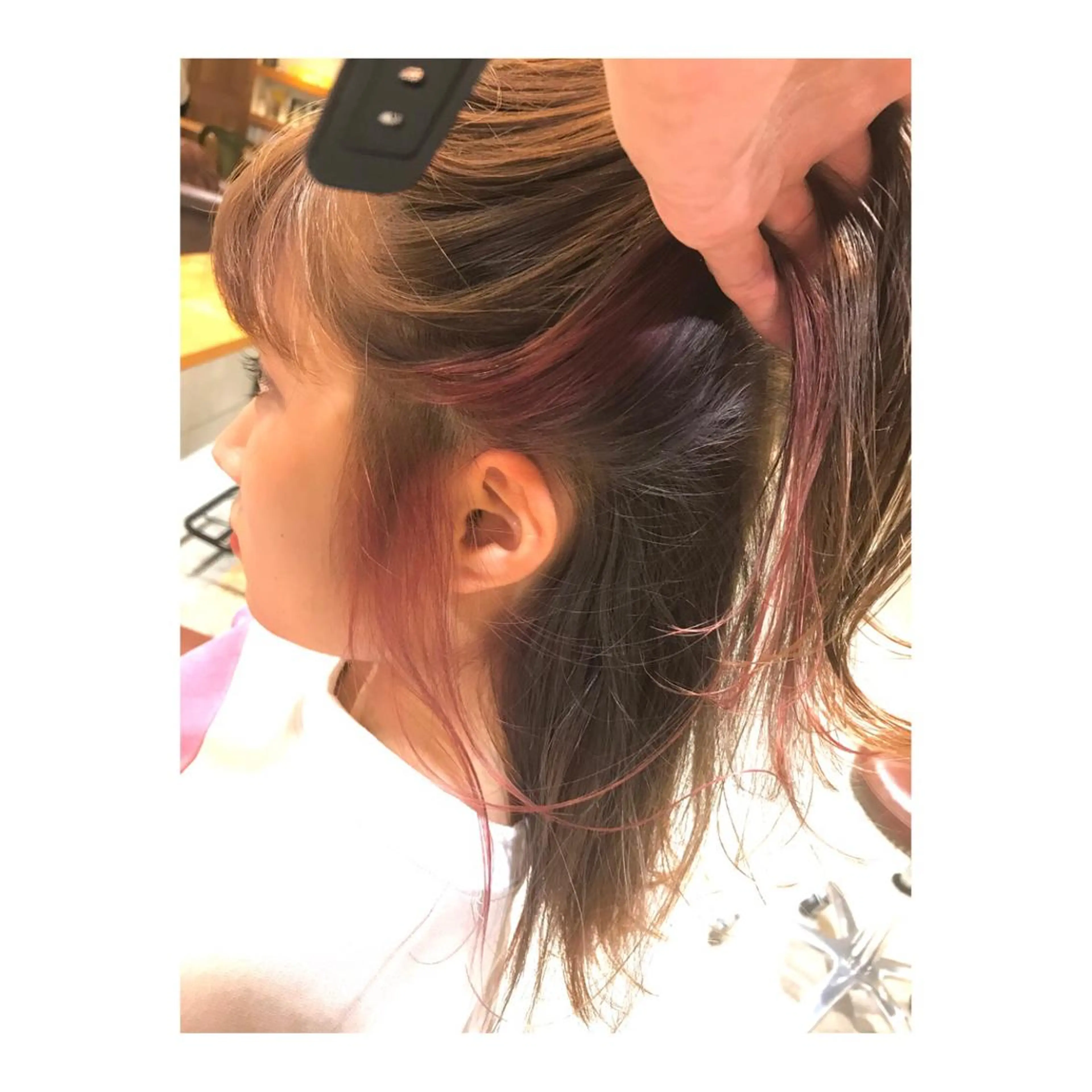 ミディアム カラー インナーカラー 竹嶌 健吾のヘアスタイル