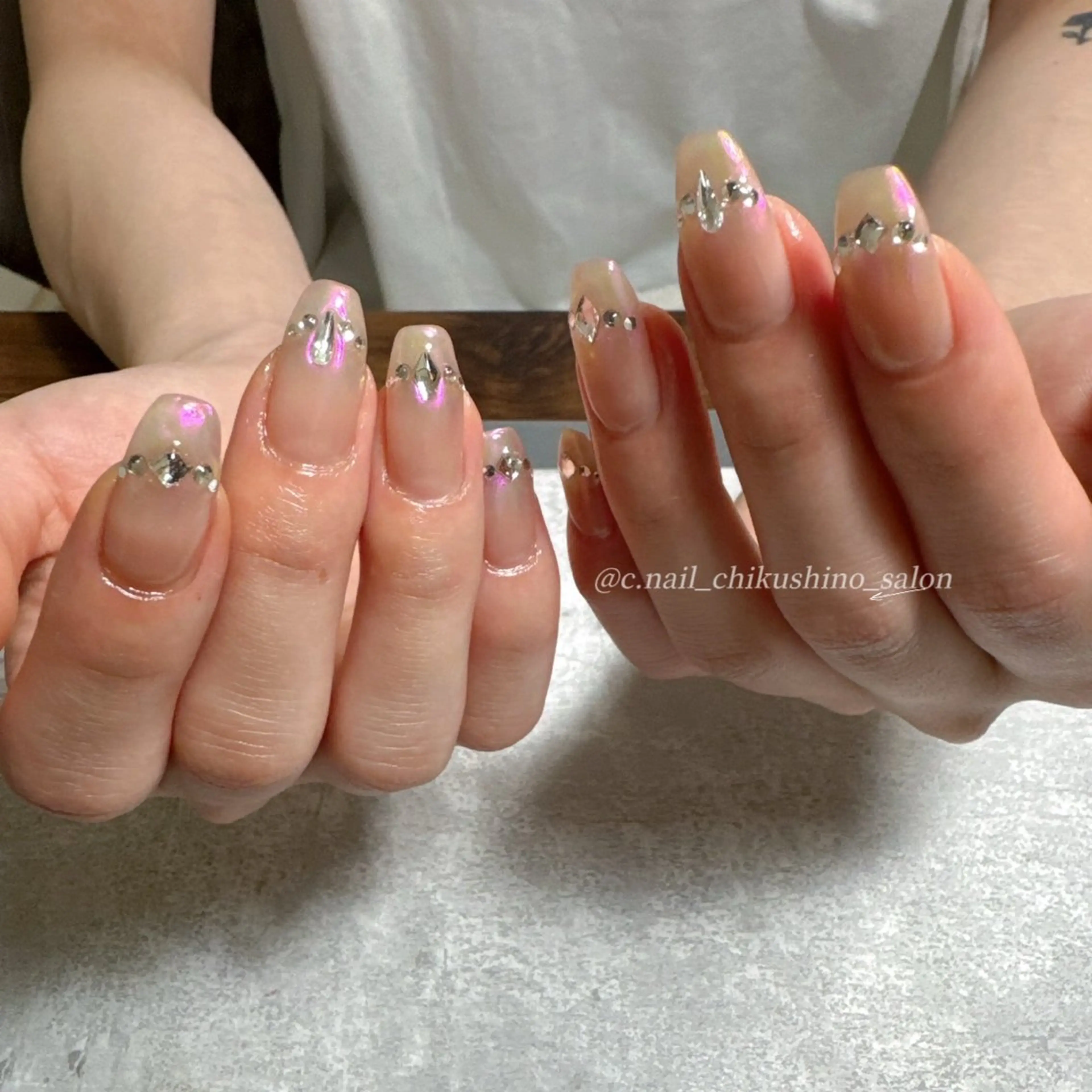 ネイル 持ち込み C.Nail &Eye筑紫駅のネイルデザイン