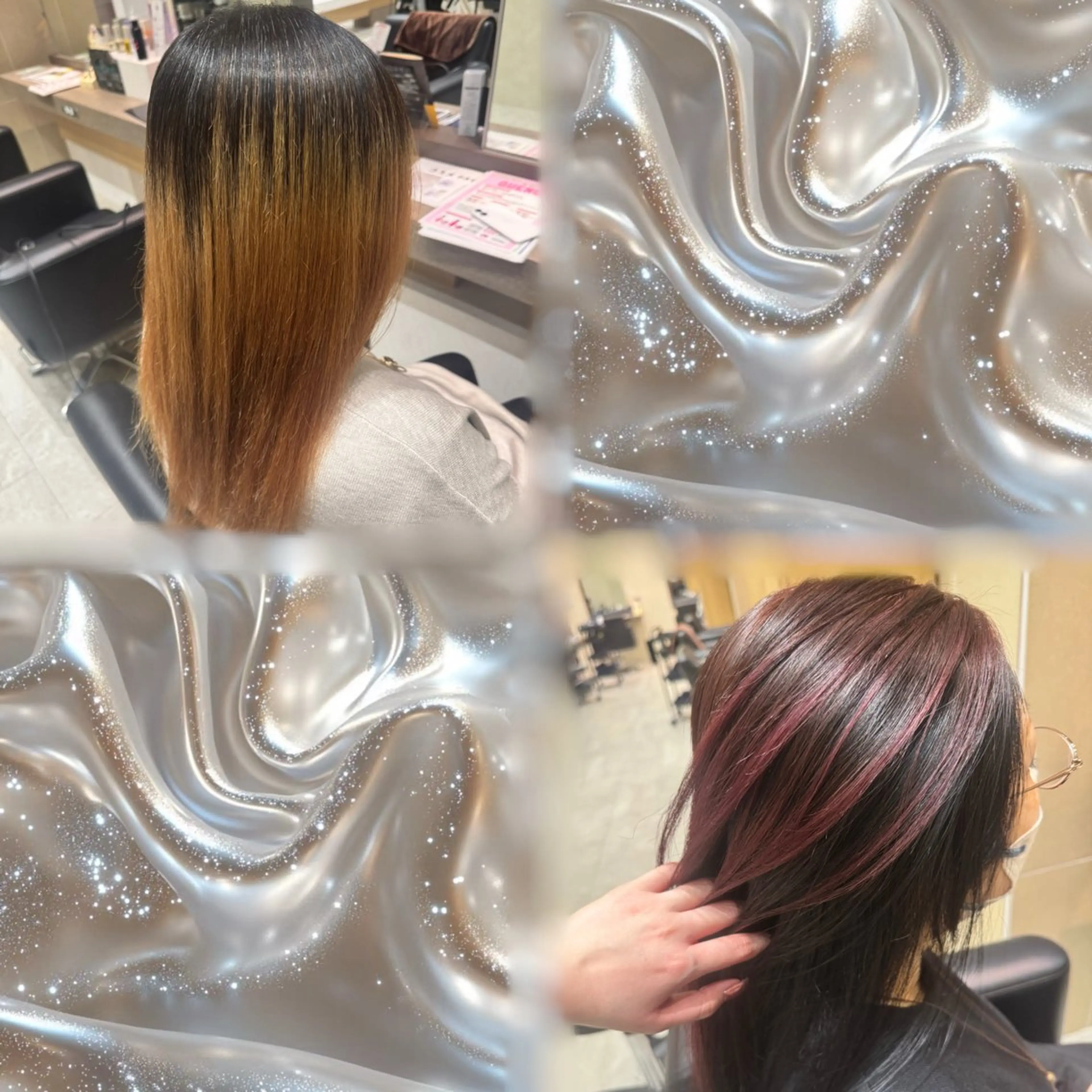 セミロング カラー ブリーチ ヘアカラー トリートメント sakura❀/板橋 モデル募集中🪄︎︎のヘアスタイル