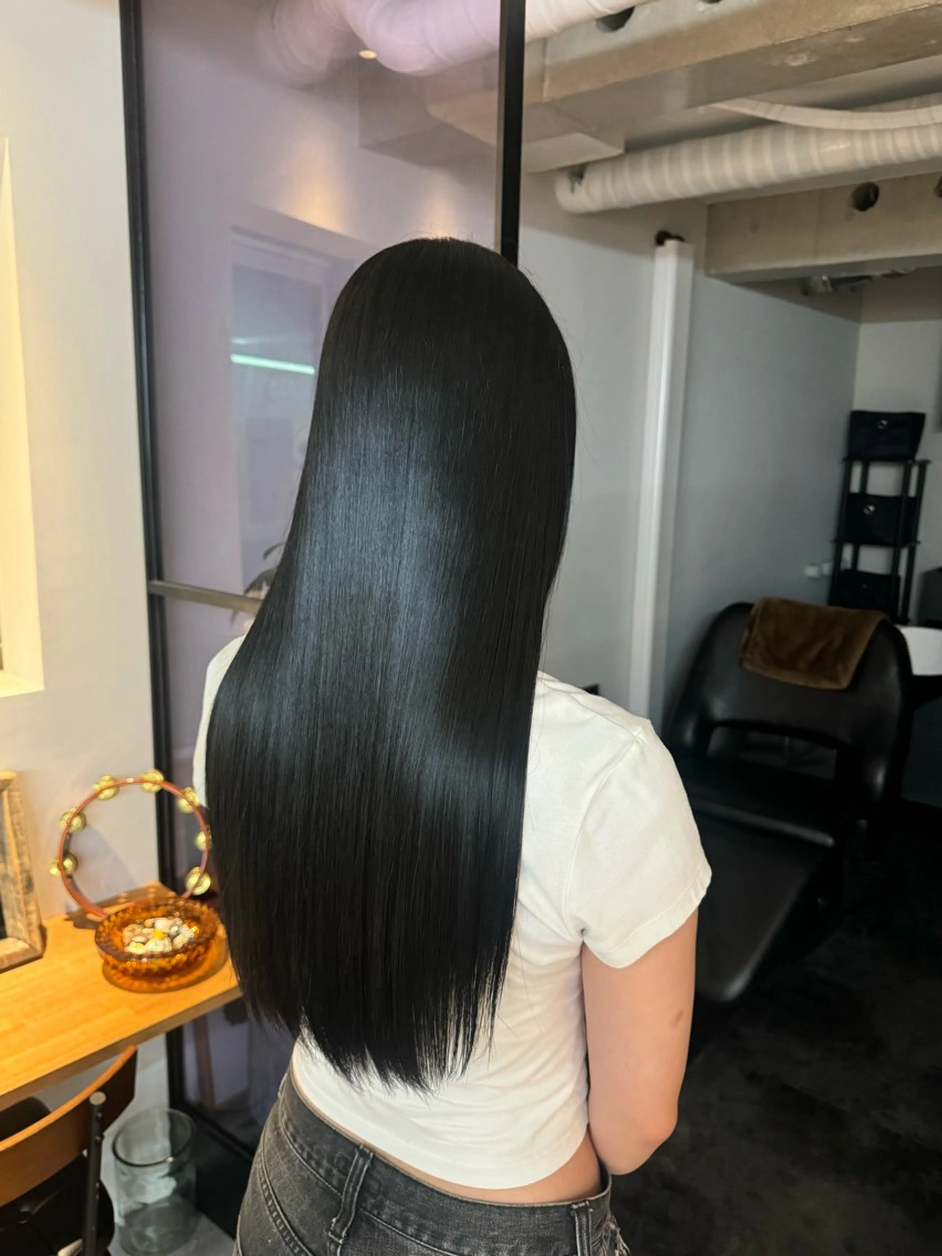 ロング 縮毛矯正 トリートメント 松田 じゅりなのヘアスタイル