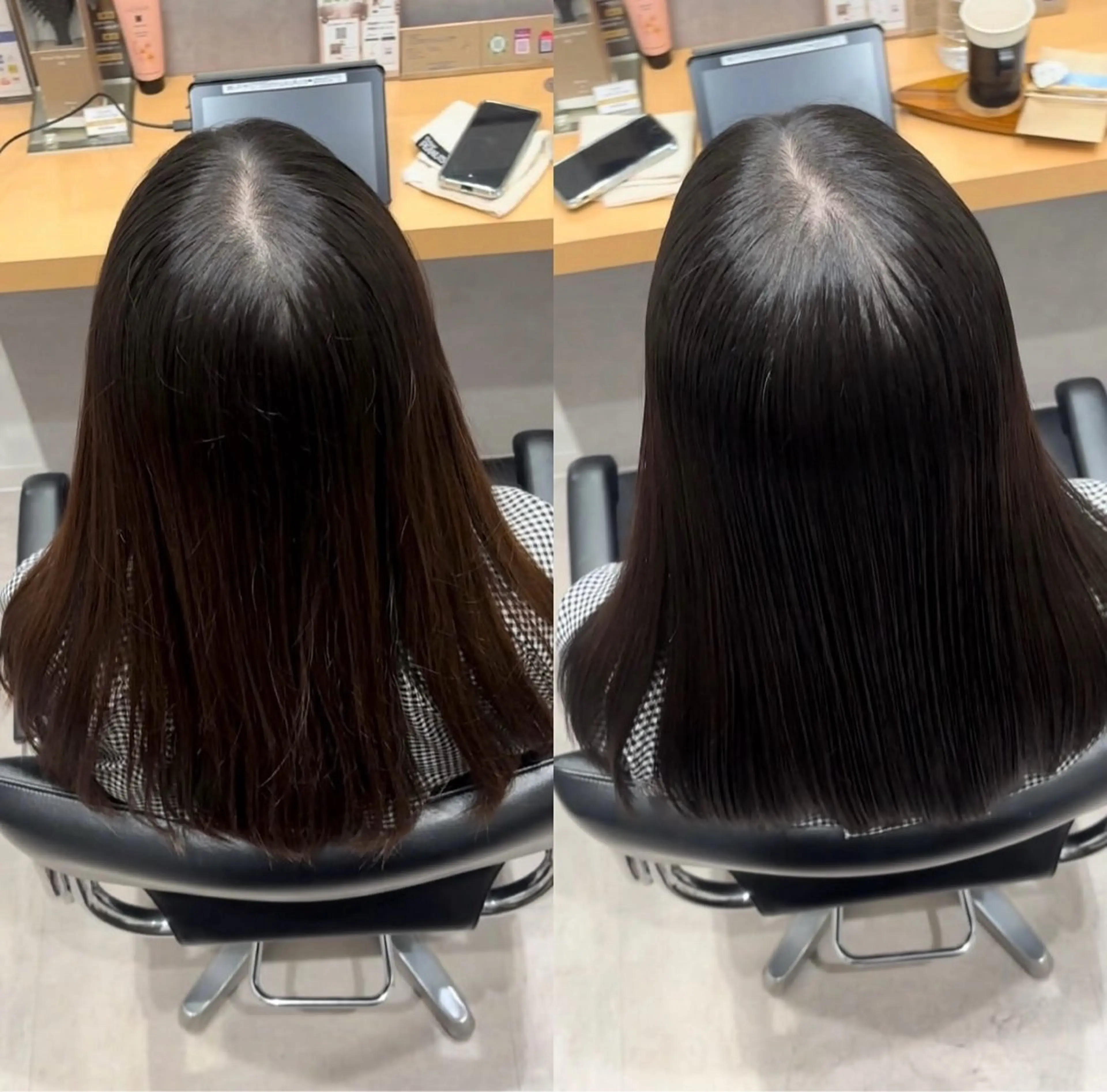 セミロング カラー アクアカラー 髪質改善 トリートメント カット ヘアカラー トリートメント 髪質改善ヘアケア 艶髪特化/上田のヘアスタイル