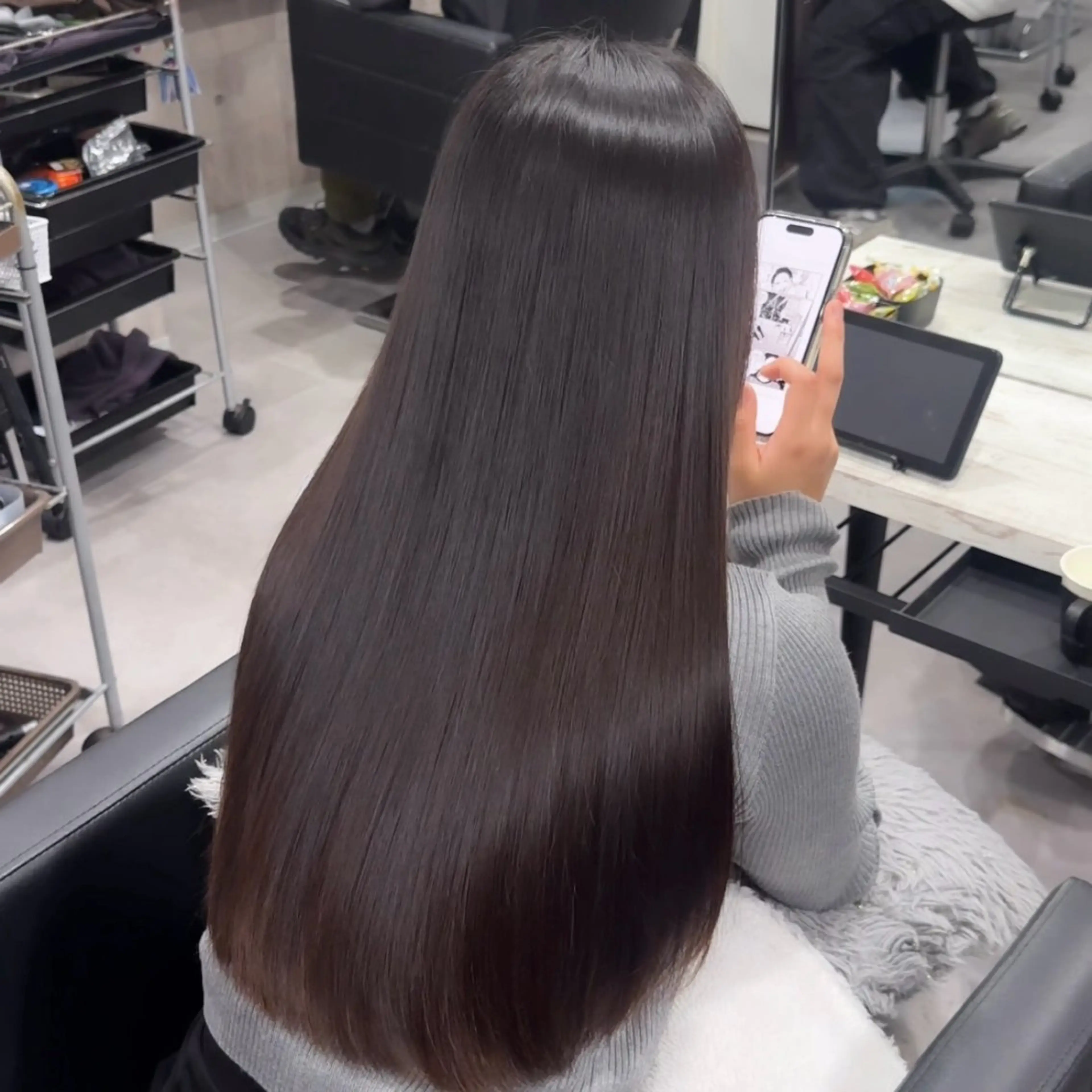 韓国レイヤーカット×ケラチン水素髪質改善トリートメントの写真