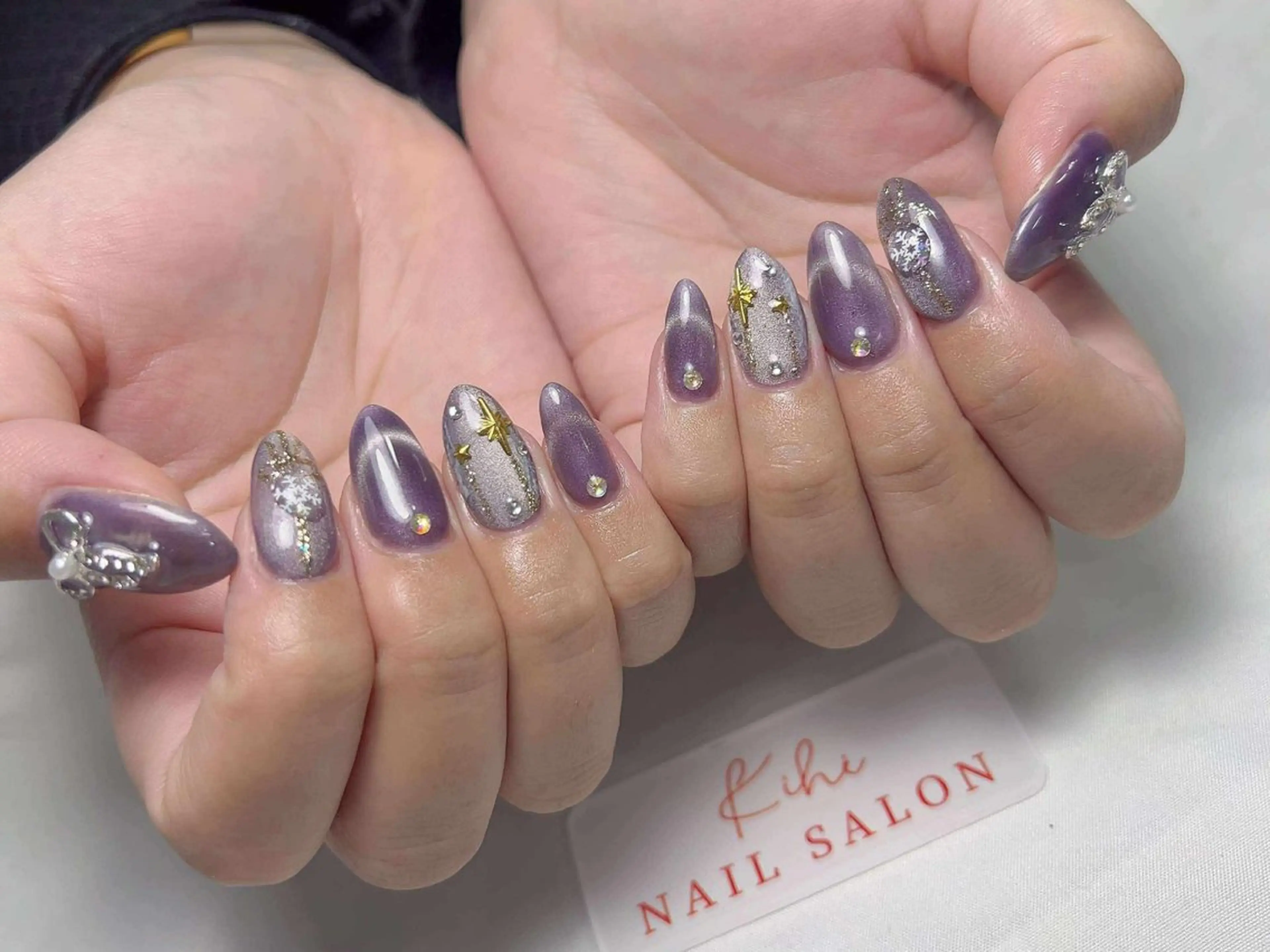 ネイル ハンドネイル ユリ🎀長さだし/ パラジェル/持ち込みのネイルデザイン