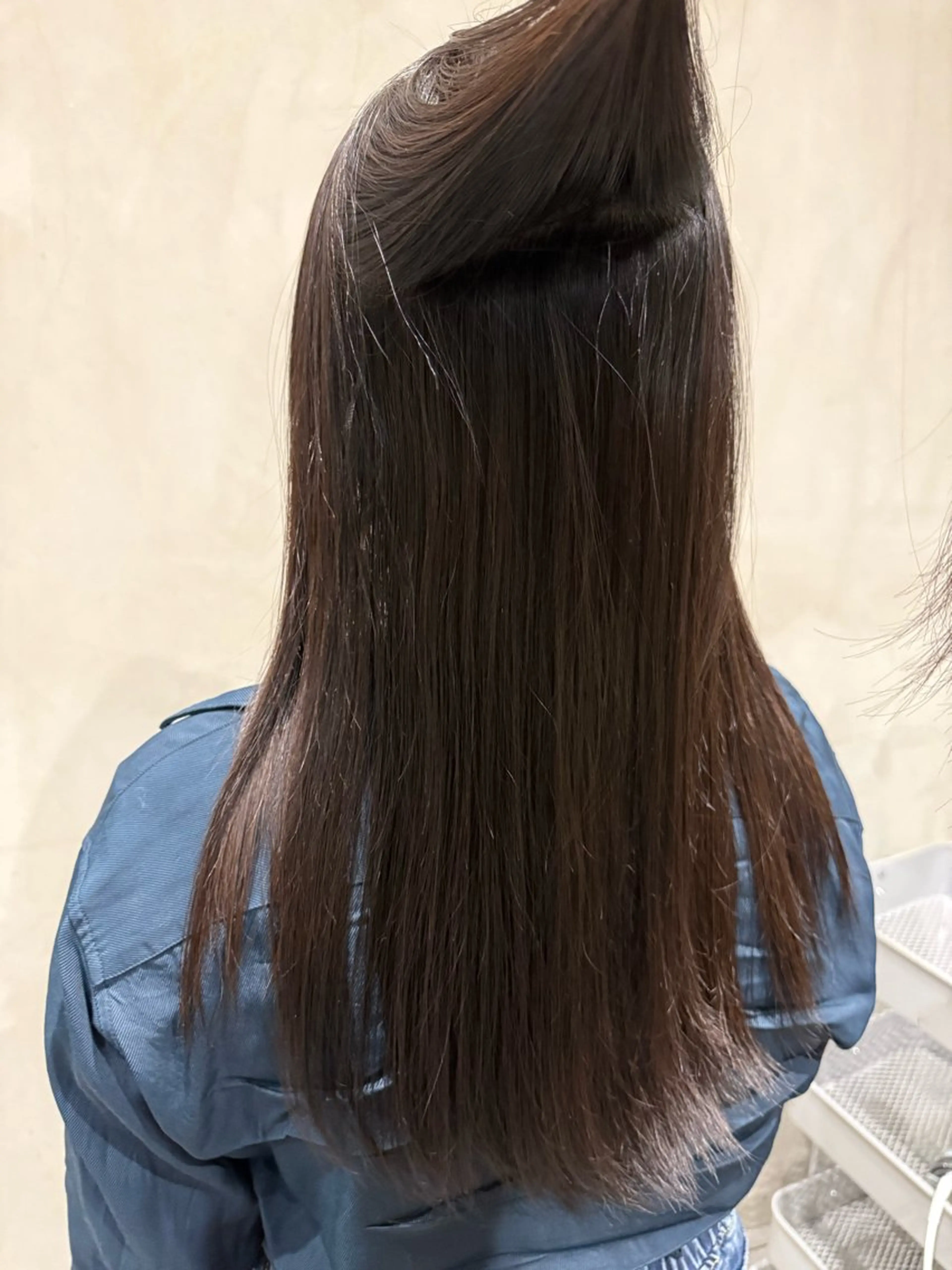 セミロング 縮毛矯正 HAIR ICI 山崎友裕のヘアスタイル